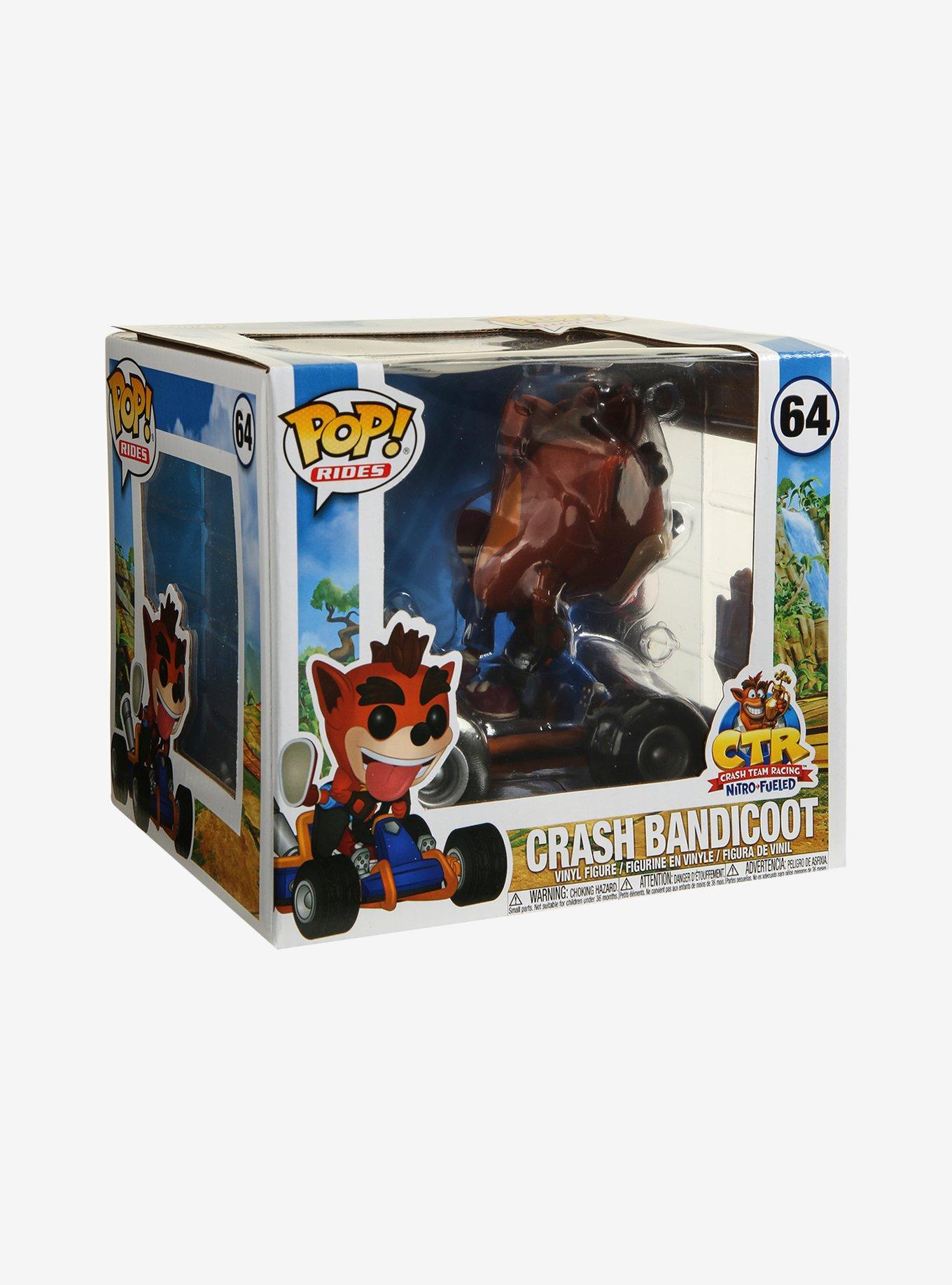 Funko Crash Team Racing Nitro-Fueled Pop! Rides Crash Bandicoot Vinyl Figure, , alternate