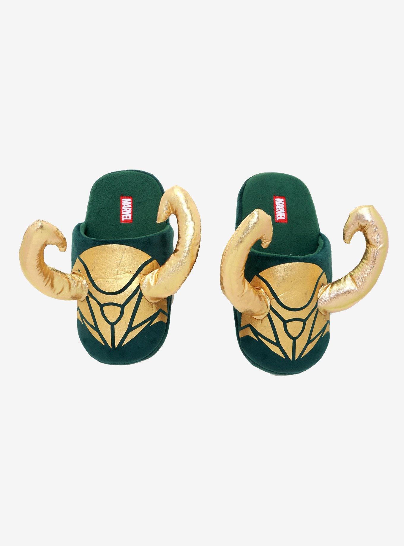 Marvel Loki Plush Slippers, MULTI, alternate