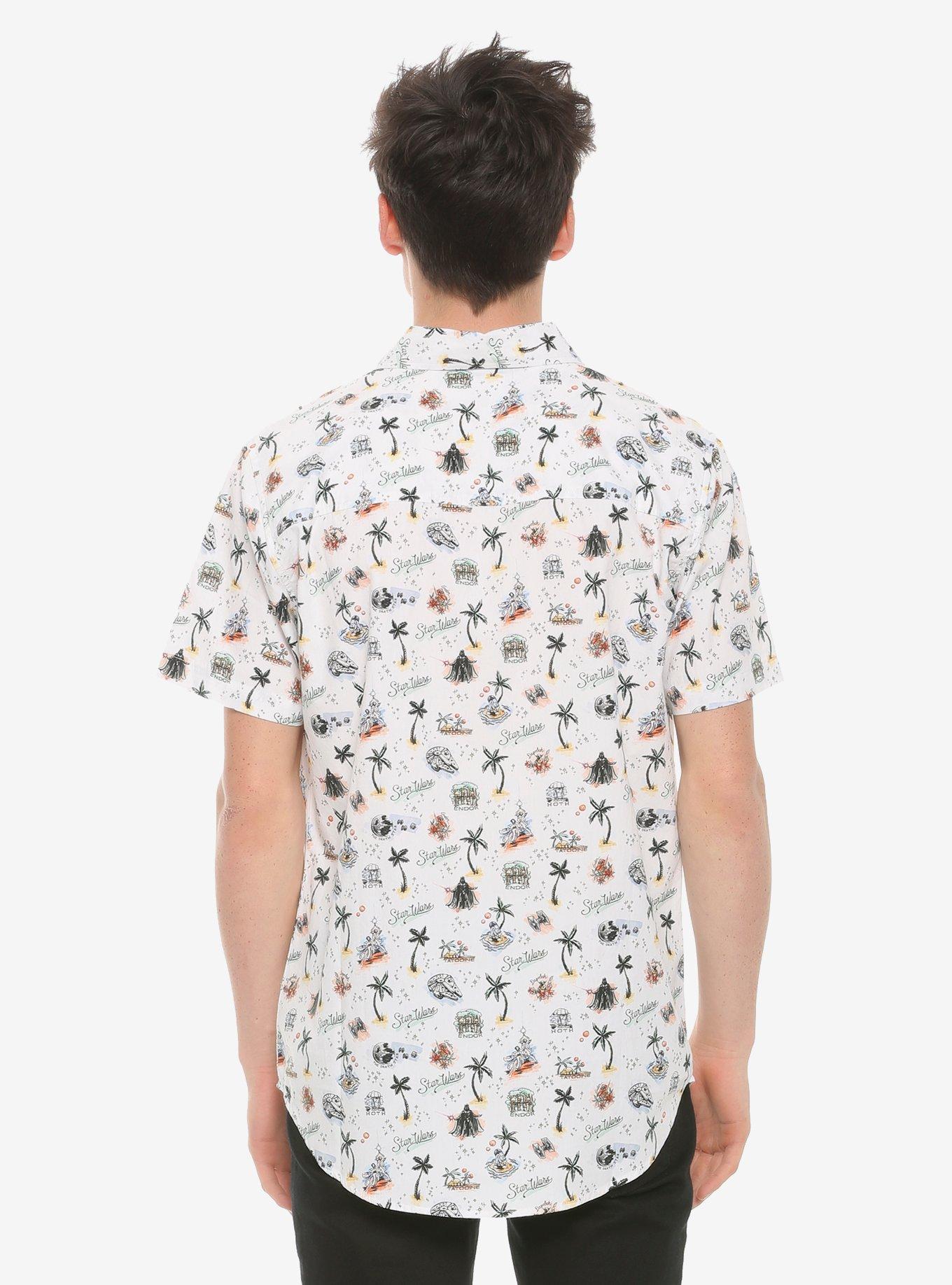 Our Universe Star Wars Vacation Woven Button-Up, , alternate