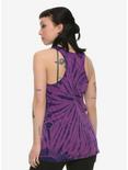 Beetlejuice Purple Tie-Dye Girls Tank Top, , alternate