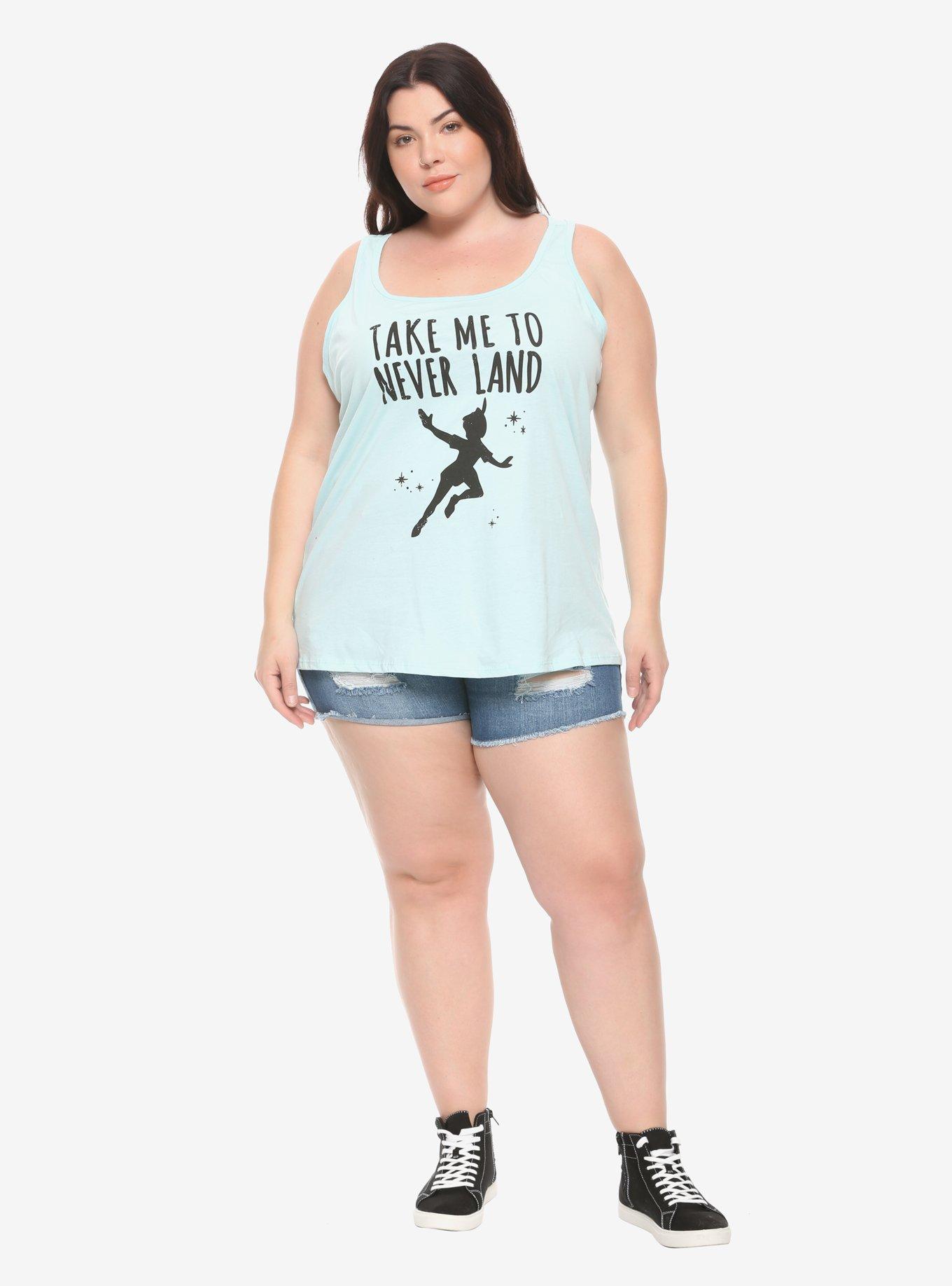Disney Peter Pan Take Me To Never Land Girls Tank Top Plus Size, , alternate