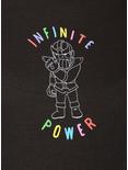 Marvel Avengers Thanos Infinite Power Women's T-Shirt - BoxLunch Exclusive, BLACK, alternate