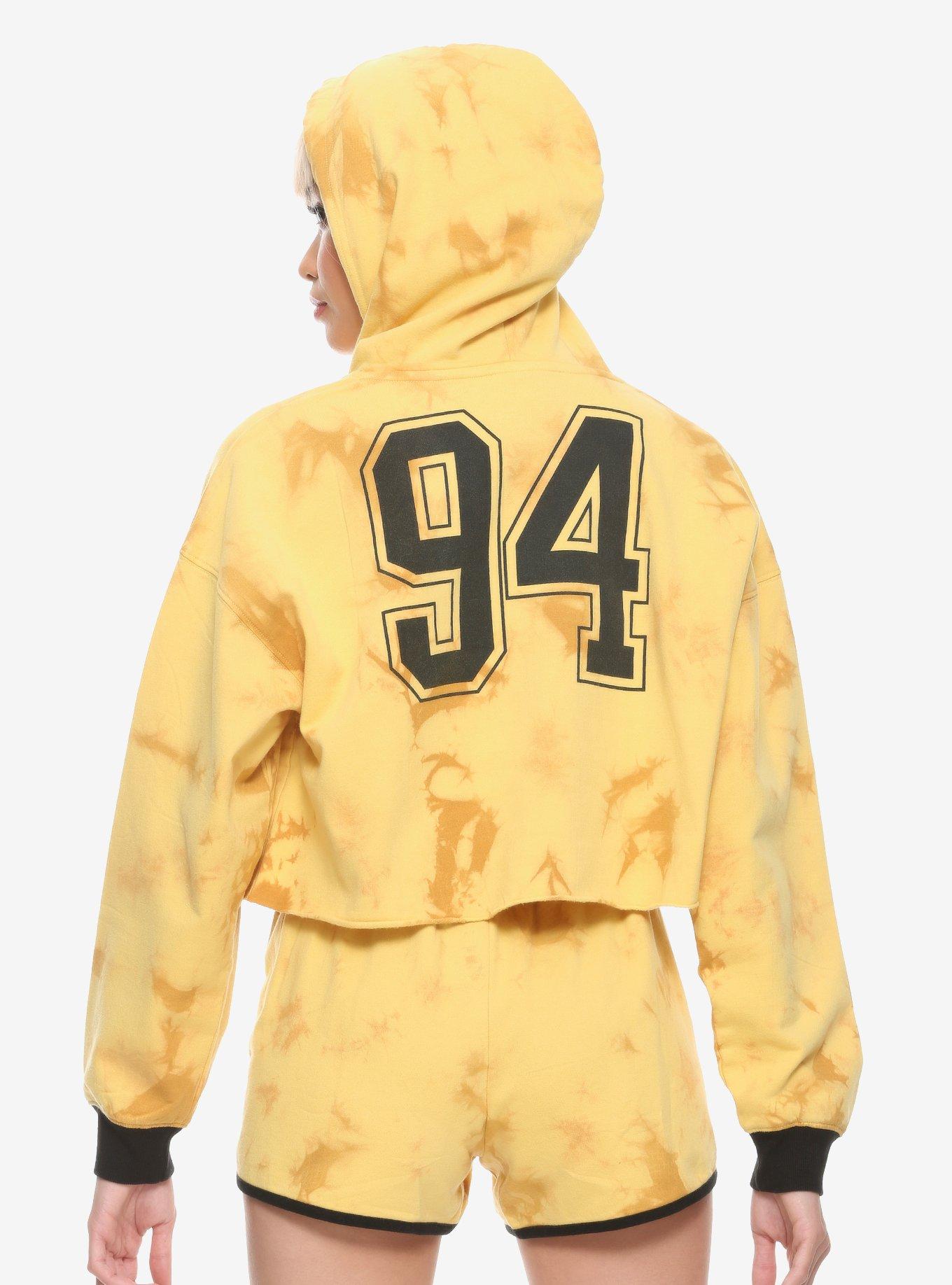 Disney The Lion King Acid Wash Girls Crop Hoodie, TIE DYE, alternate