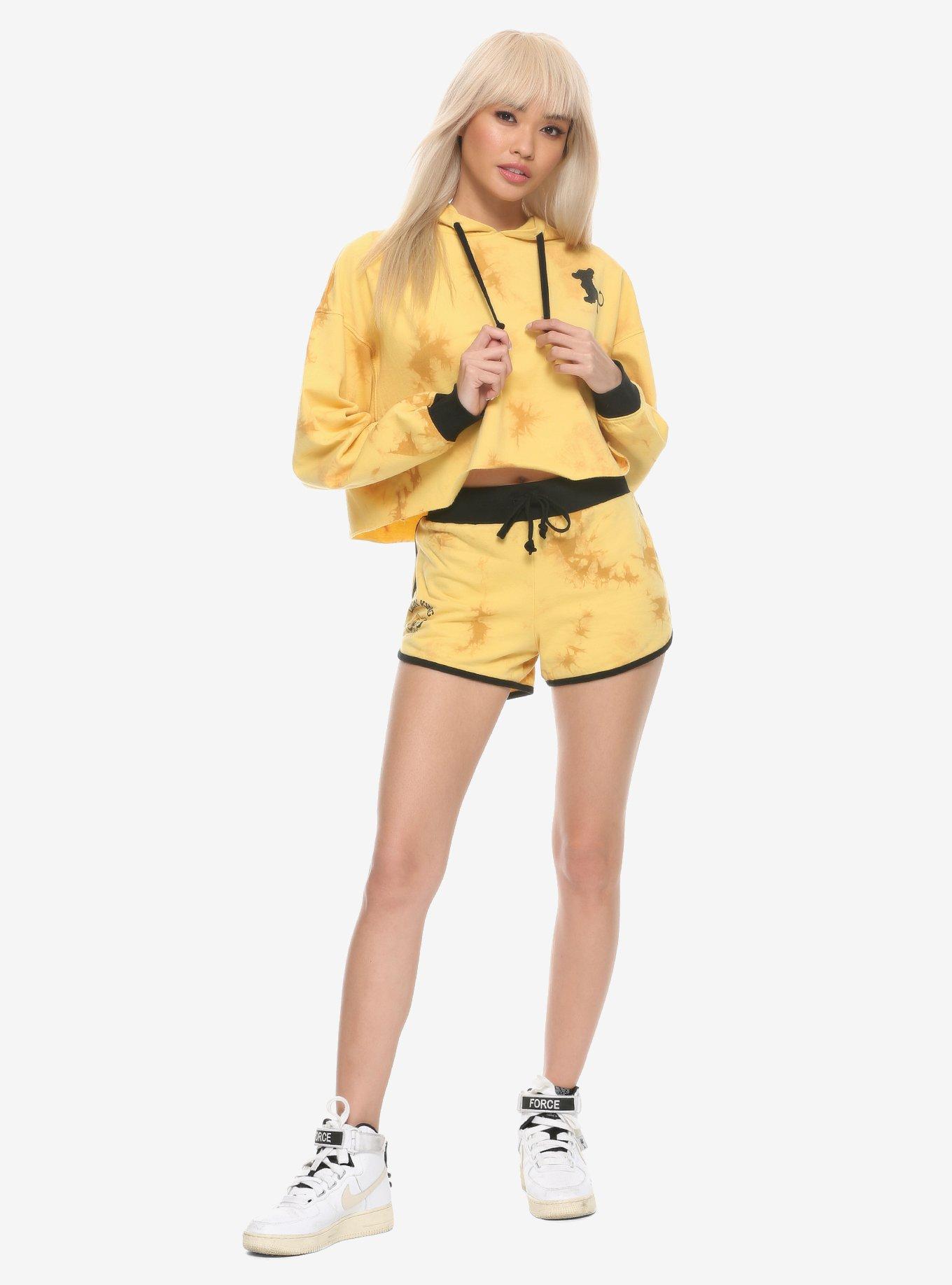 Disney The Lion King Acid Wash Girls Crop Hoodie, TIE DYE, alternate