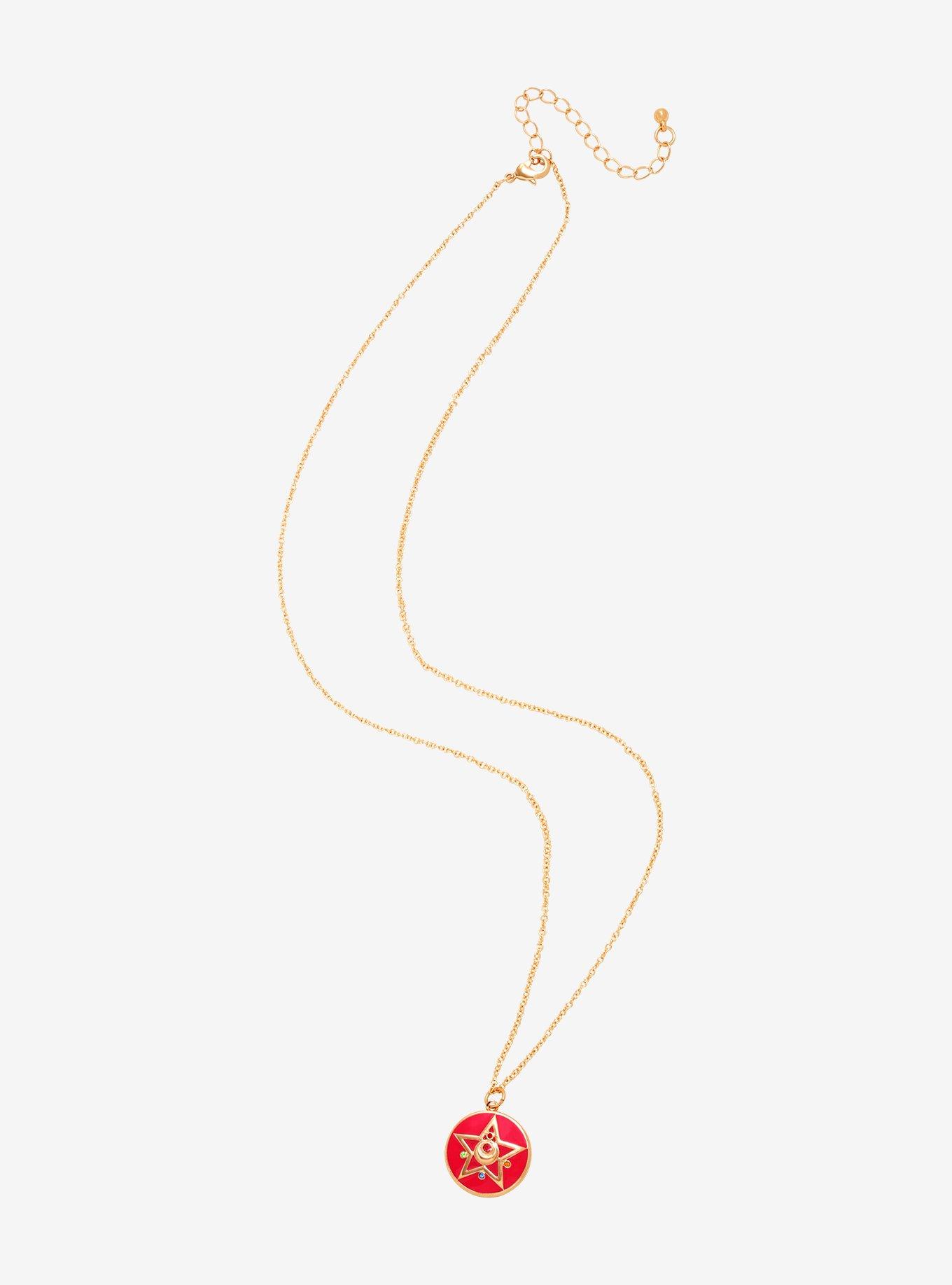 Sailor Moon Crystal Star Compact Necklace - BoxLunch Exclusive, , alternate