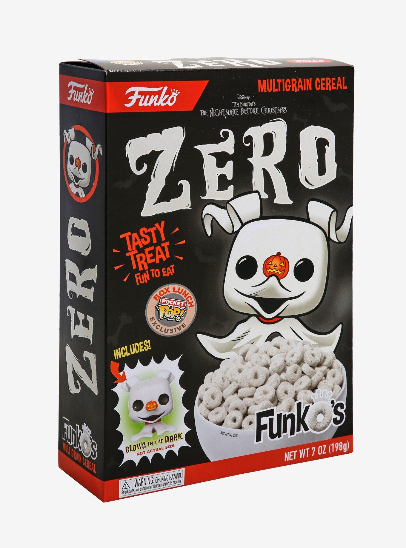 Funko Disney The Nightmare Before Christmas FunkO's Cereal with Pocket Pop! Glow-in-the-Dark Zero Cereal - BoxLunch Exclusive, , alternate
