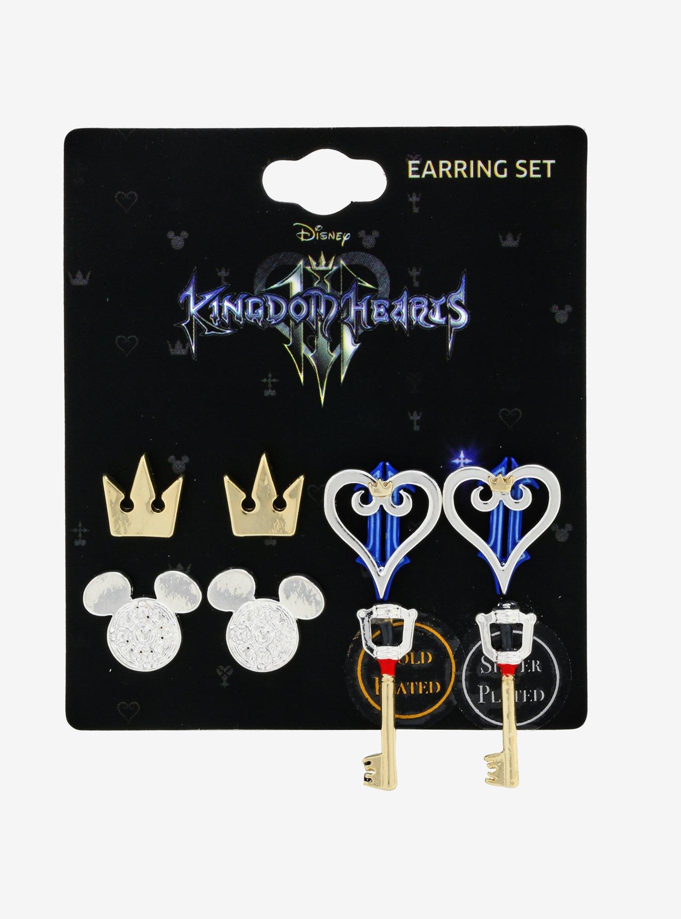 Disney Kingdom Hearts Earring Set, , alternate