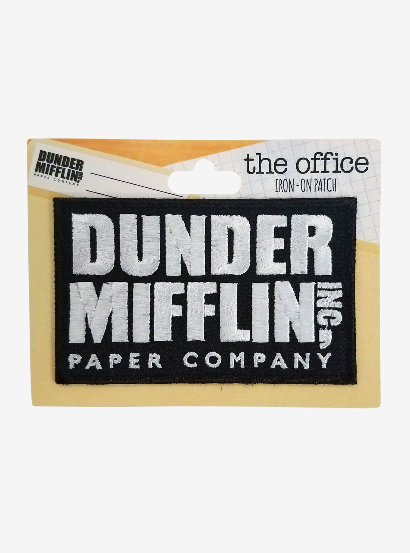 The Office Dunder Mifflin Logo Iron-On Patch, , alternate