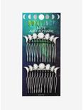Opal Moon Phase Hair Comb Clip Set - BoxLunch Exclusive, , alternate