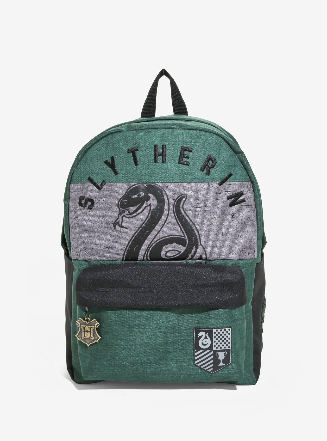 Harry Potter Slytherin Color-Block Backpack, , alternate