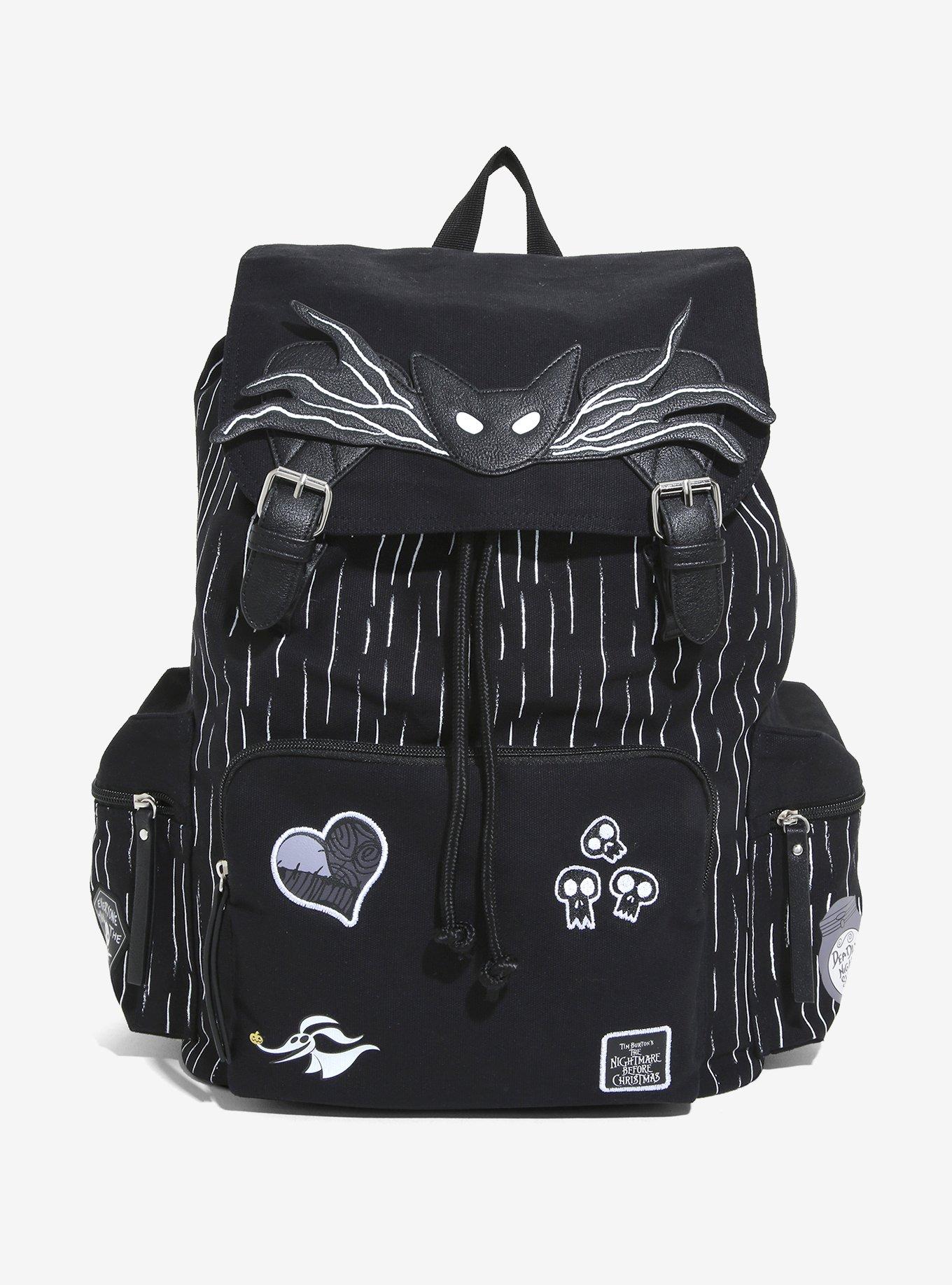 The Nightmare Before Christmas Jack Skellington Patches Slouch Backpack, , alternate