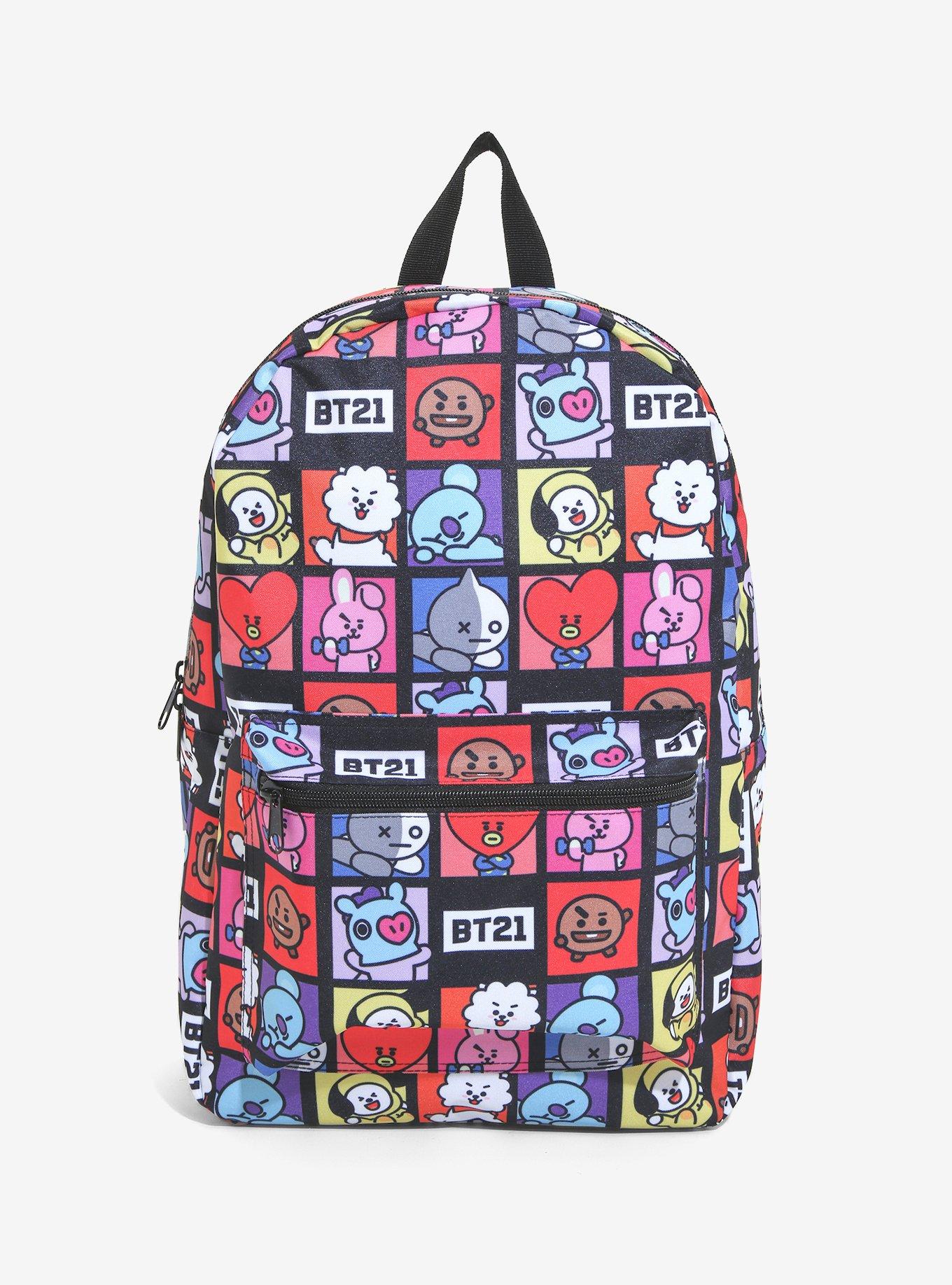 BT21 Character Grid Backpack