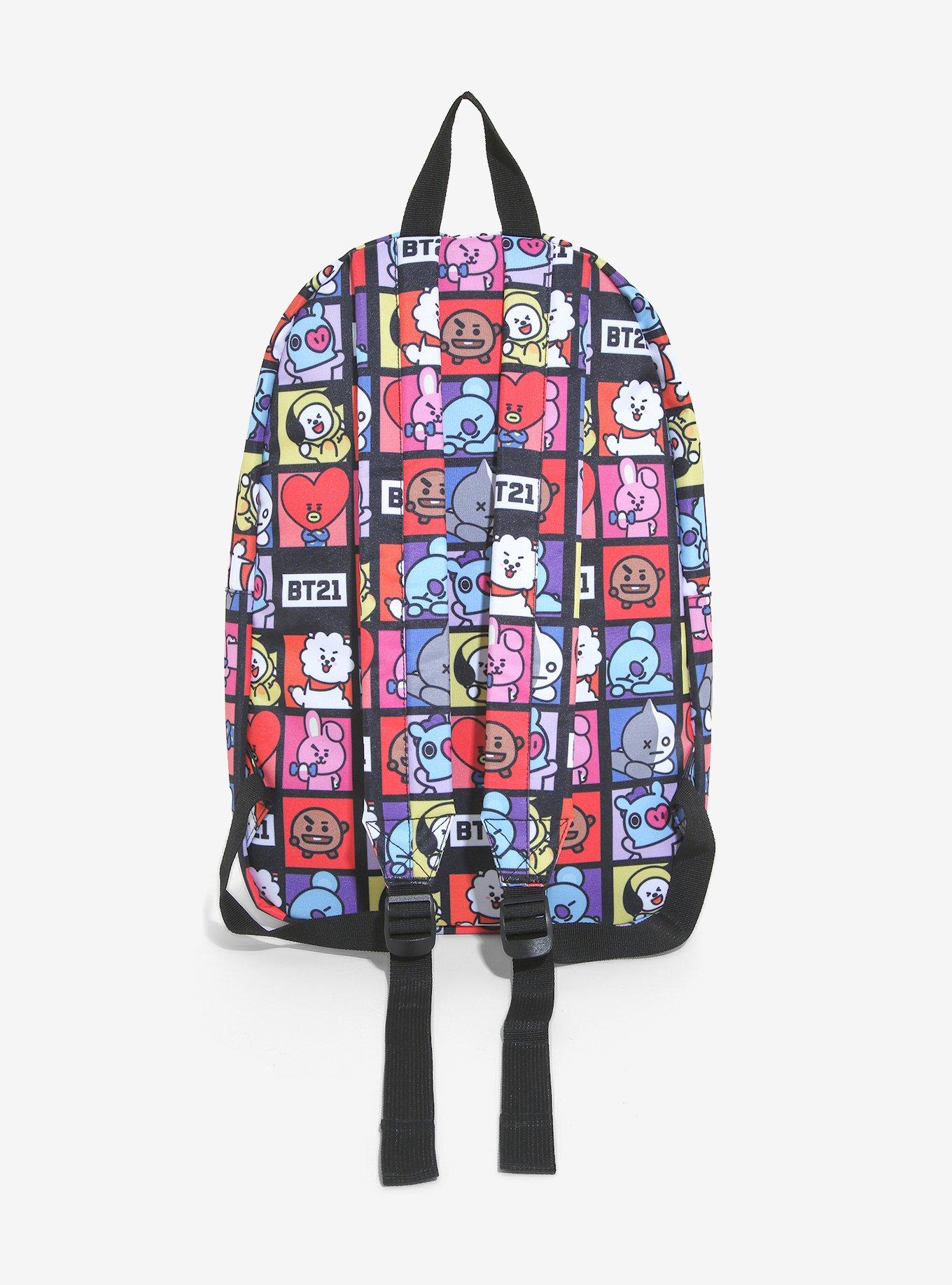 BT21 Character Grid Backpack Hot Topic