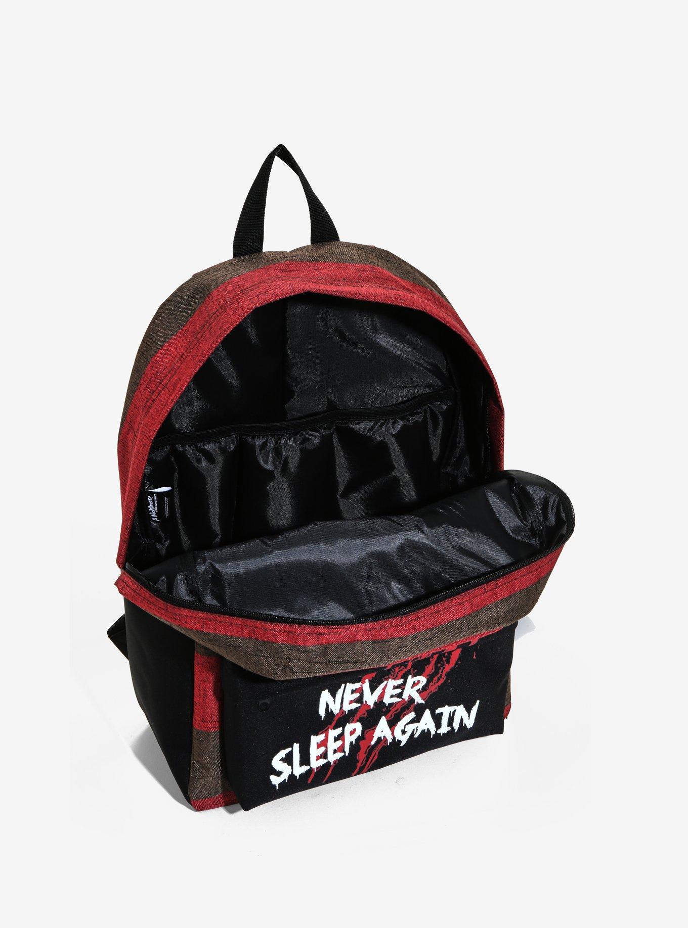 A Nightmare On Elm Street Striped Backpack, , alternate