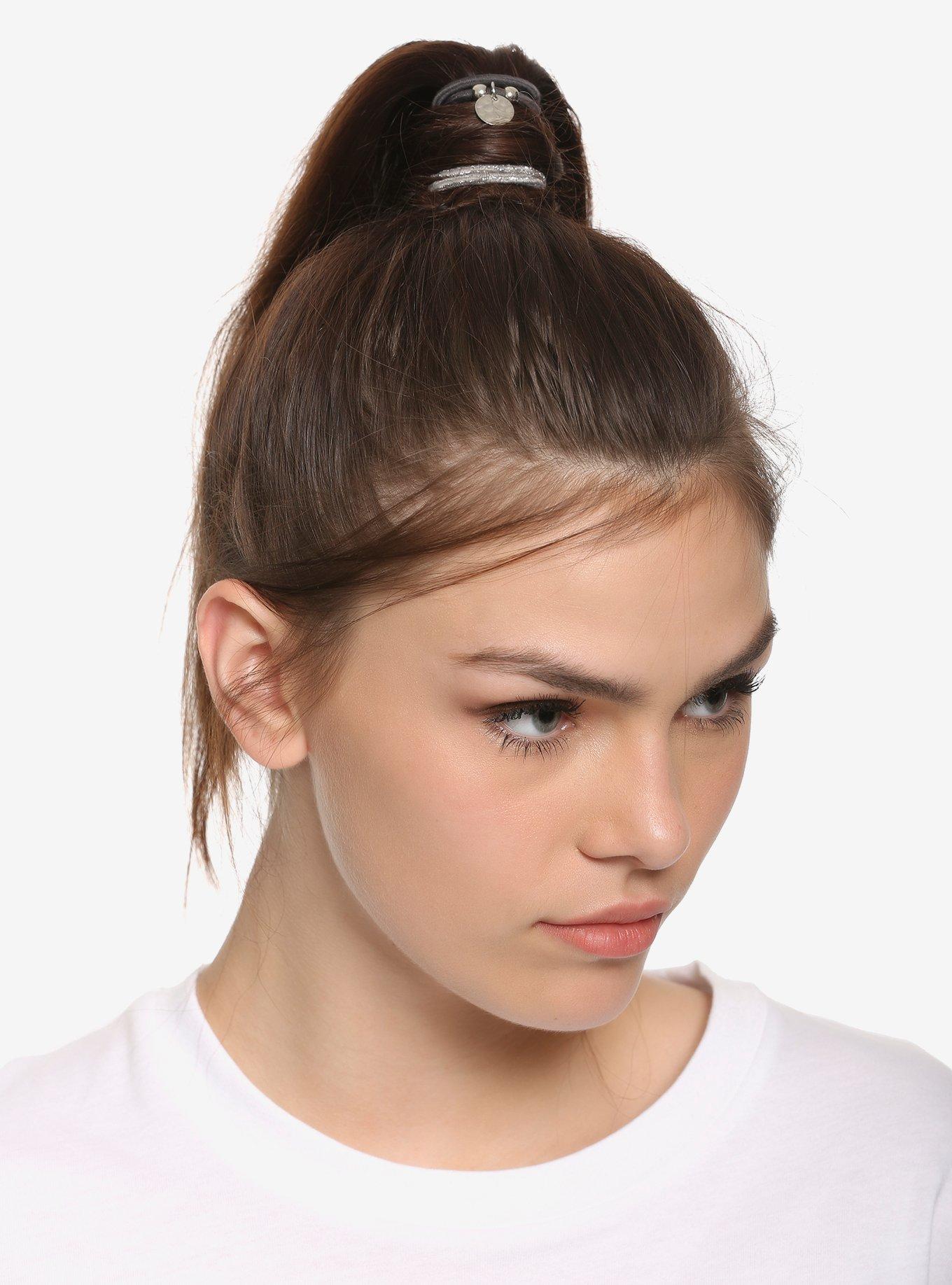 Silver Hair Elastic Set, , alternate