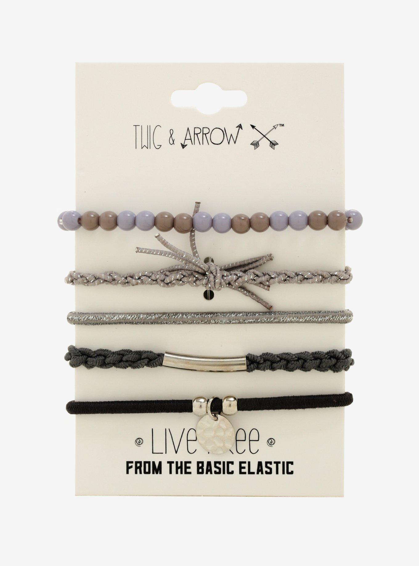 Silver Hair Elastic Set, , alternate