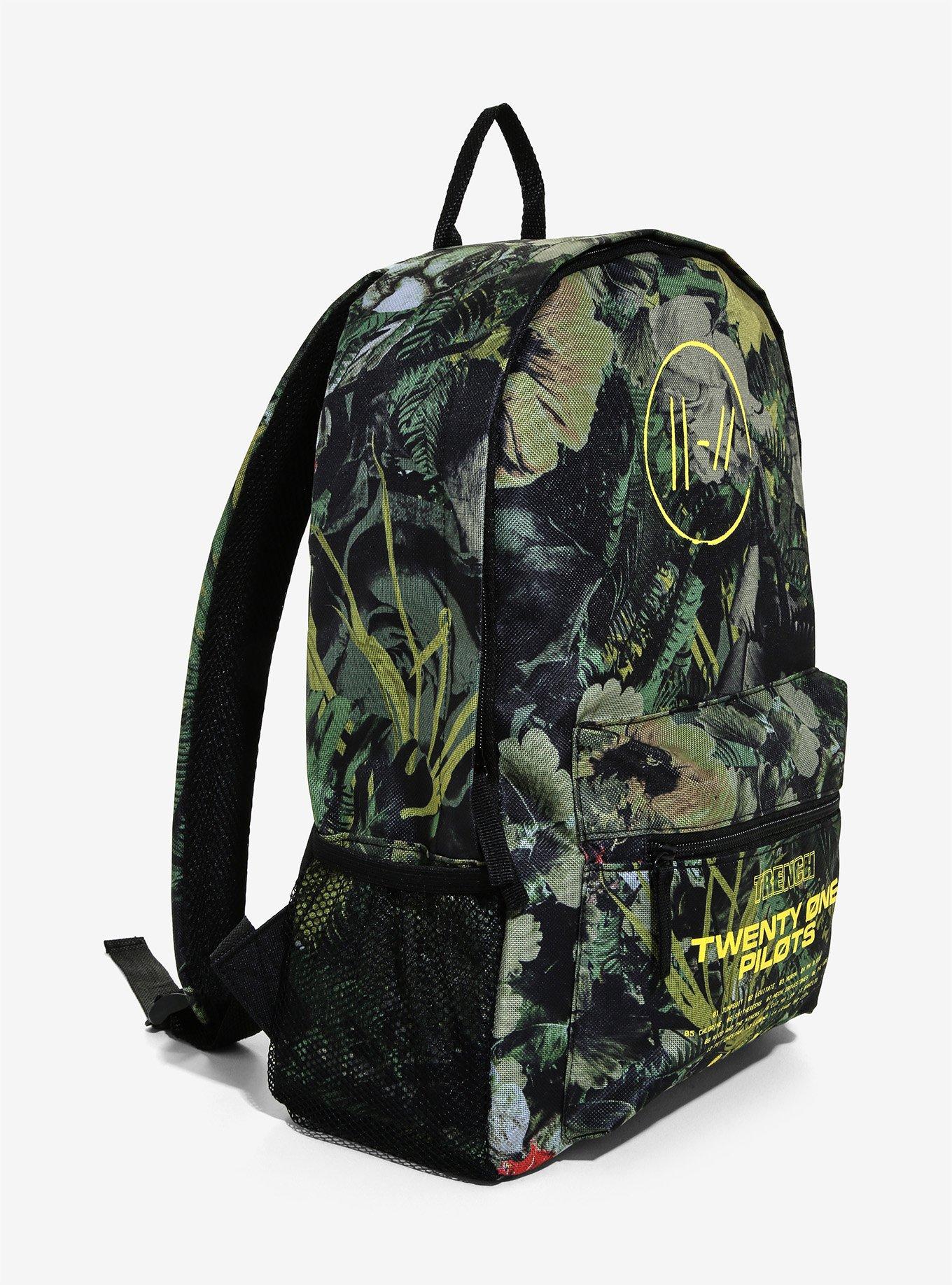 Twenty one pilots outlet camo backpack