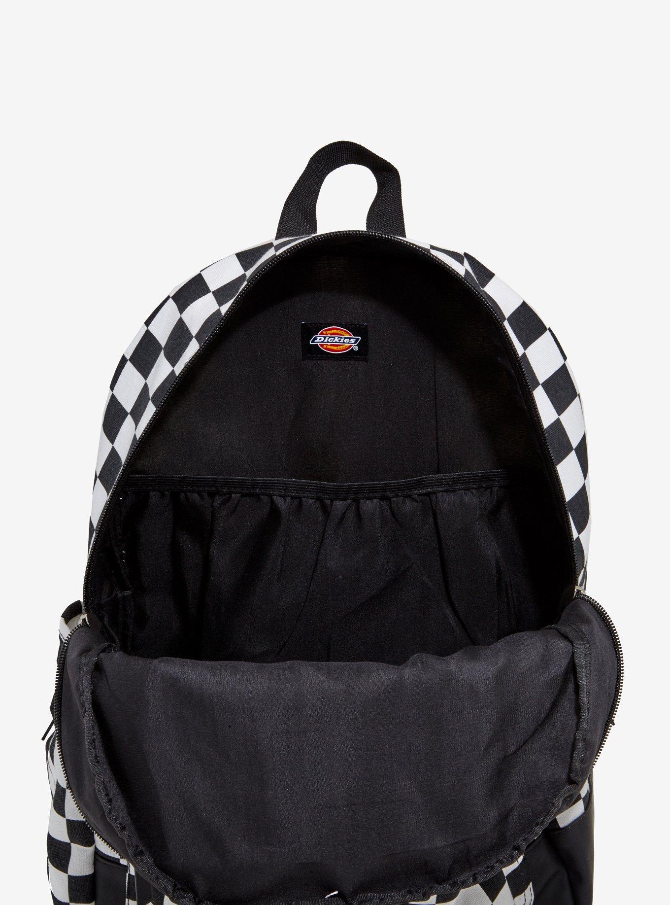 Dickies Checkerboard Faux Leather Bottom Backpack, , alternate