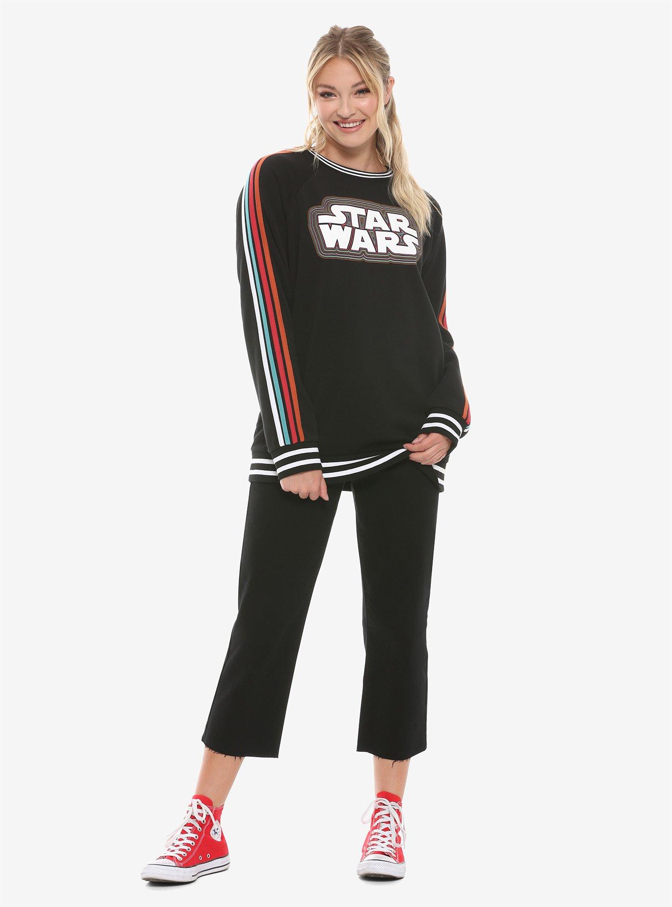 Our Universe Star Wars 70s Striped Logo Sweatshirt, , alternate