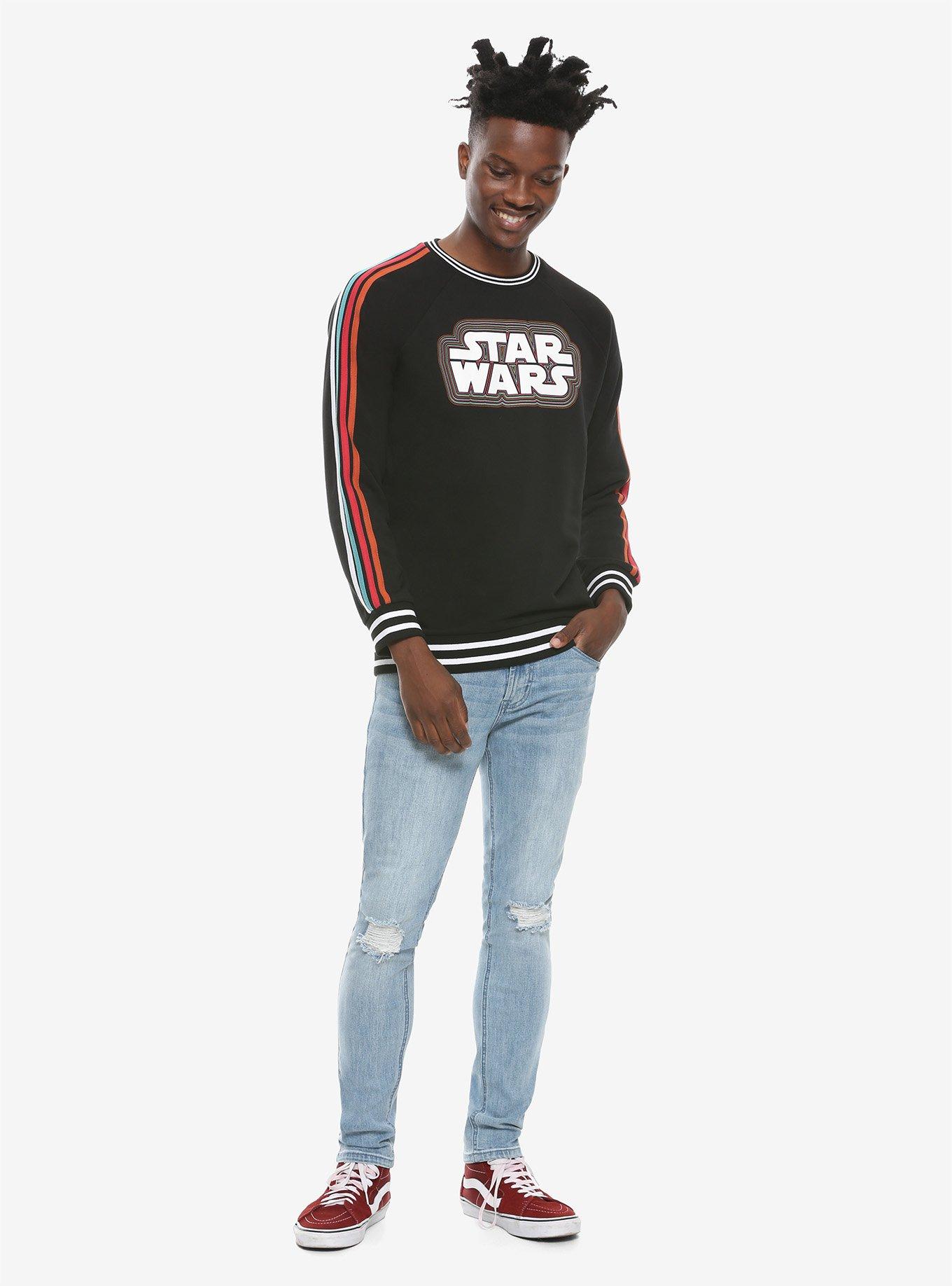 Our Universe Star Wars 70s Striped Logo Sweatshirt, , alternate