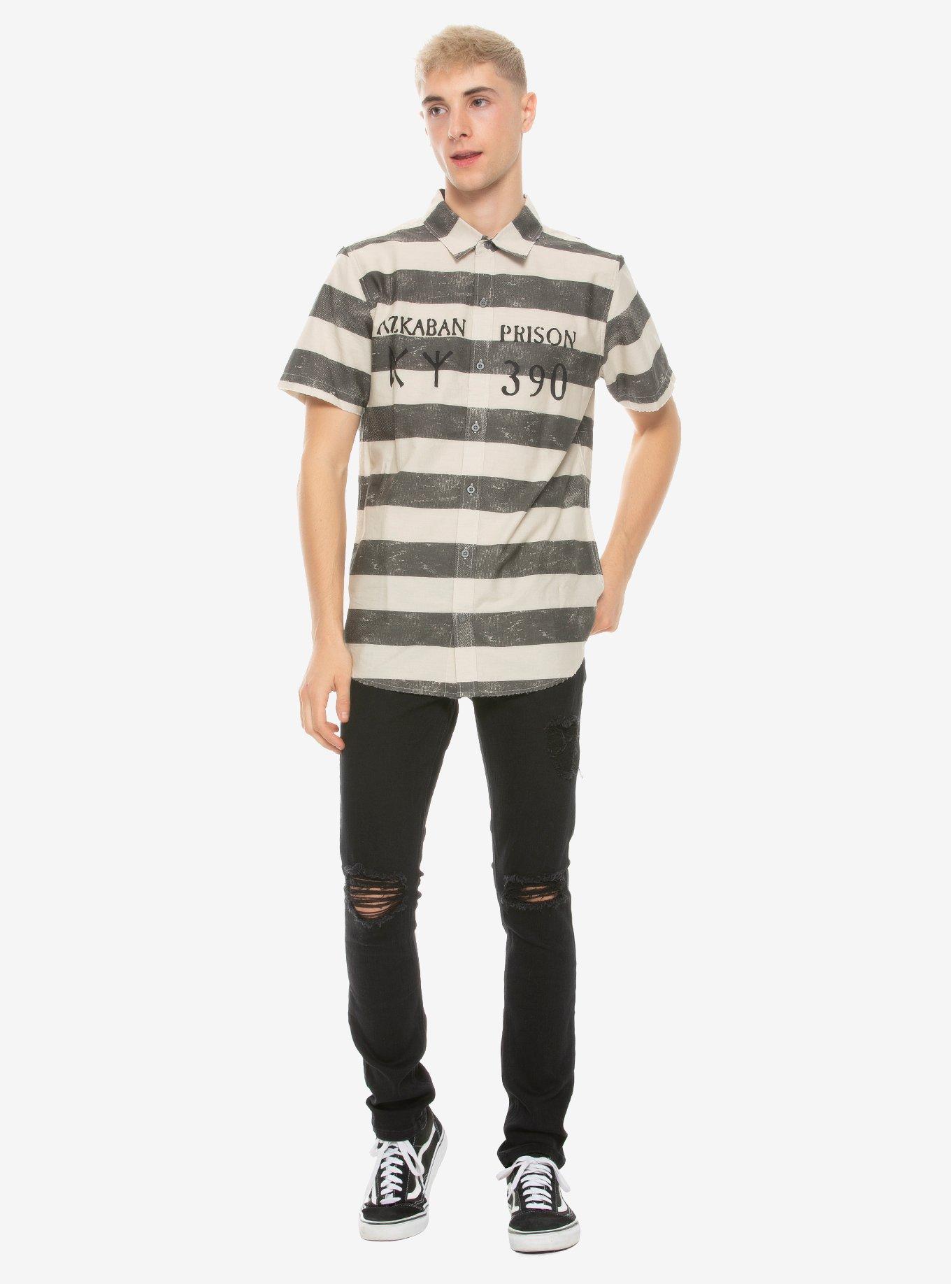 Harry Potter Azkaban Prisoner Woven Button-Up, , alternate