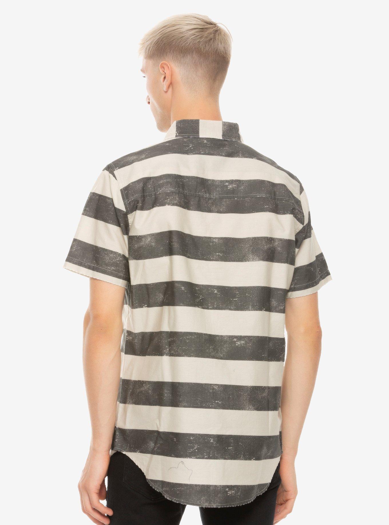 Harry Potter Azkaban Prisoner Woven Button-Up, , alternate