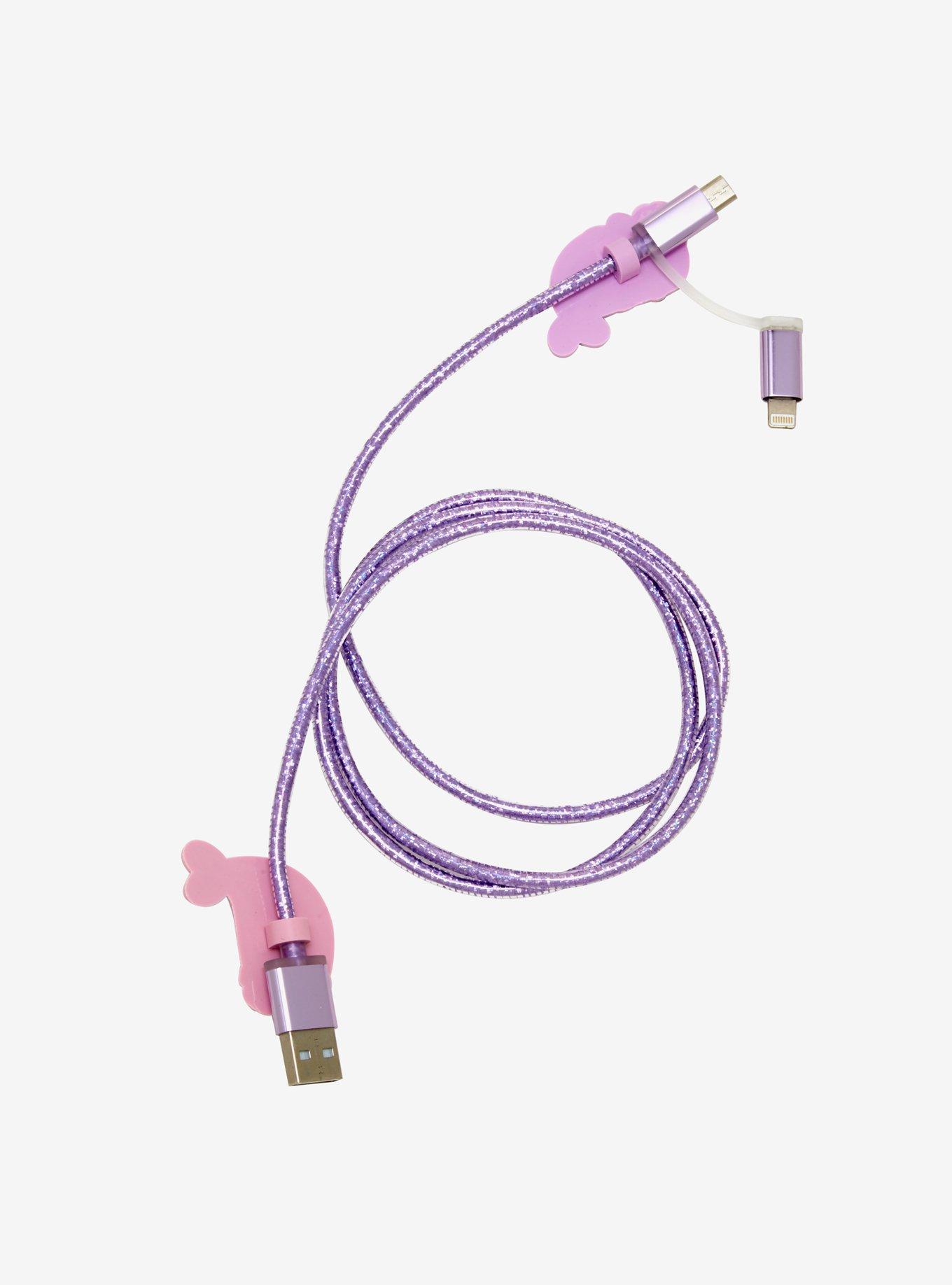 Pusheen Mermaid Pusheen Dual Charging Cable, , alternate