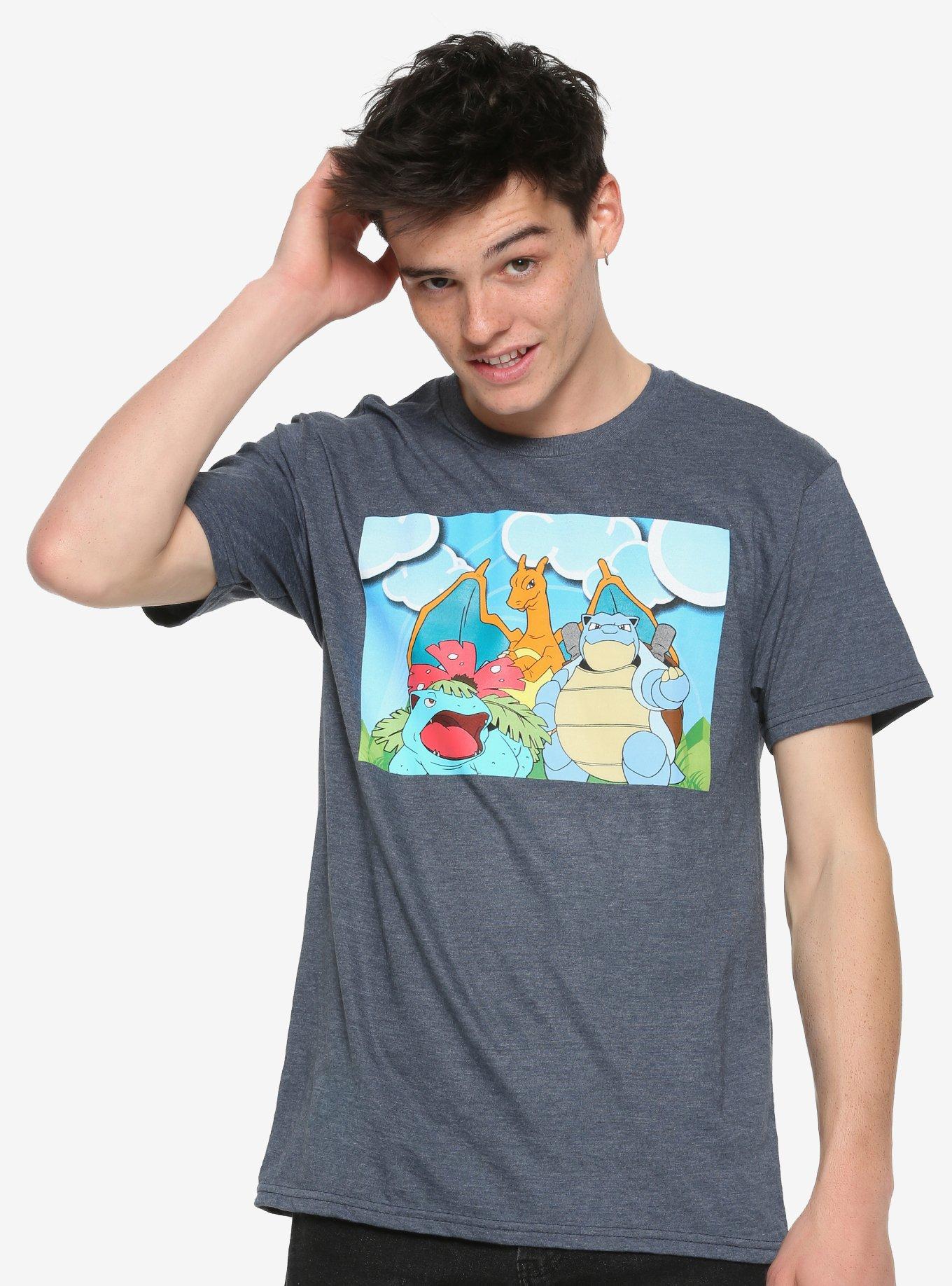Pokemon Starters Blue Sky T-Shirt, MULTI, alternate