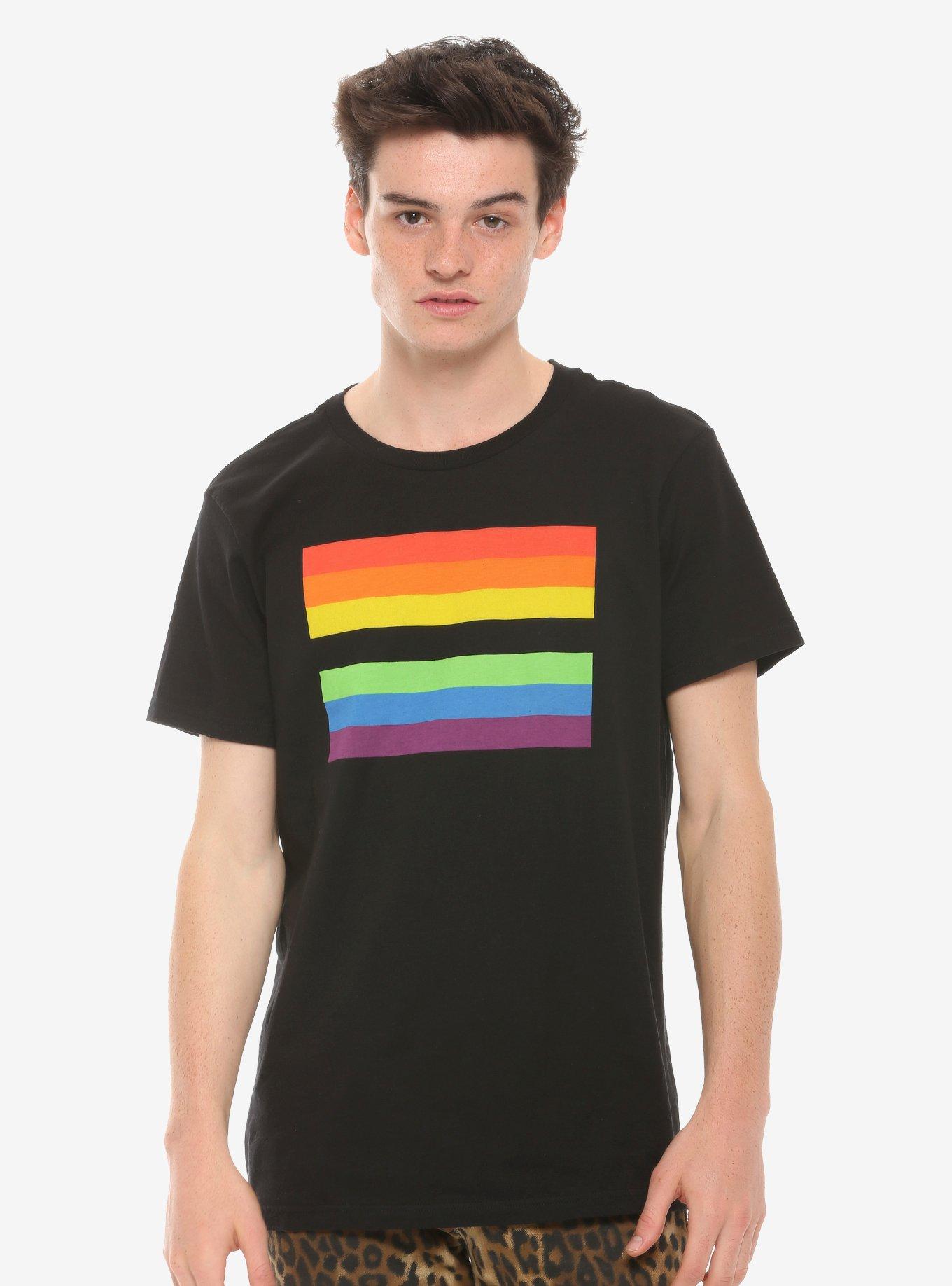Pride Rainbow Equality T-Shirt Hot Topic Exclusive, MULTI, alternate