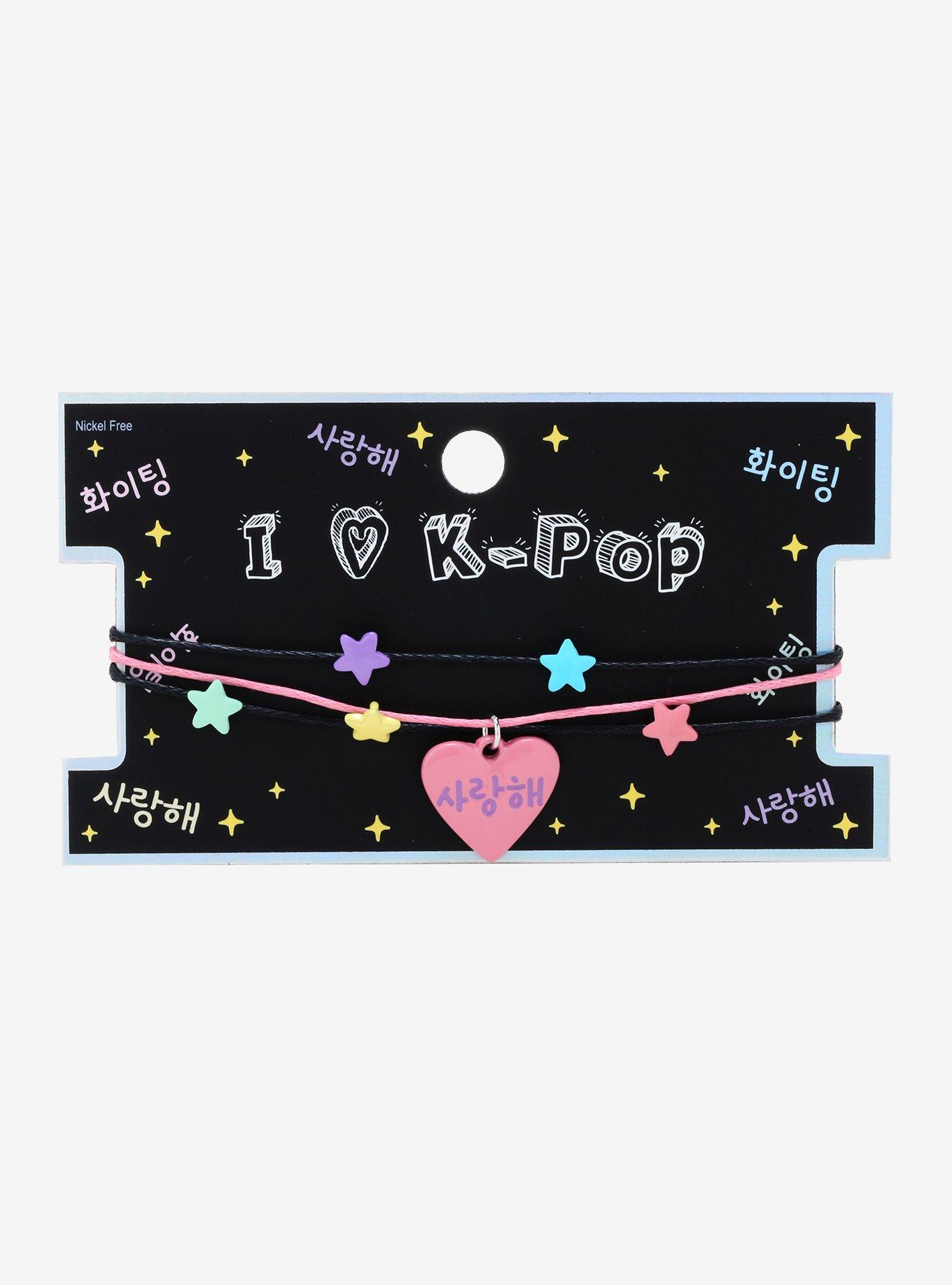 I Love K-Pop Love Yourself Stars Bracelet, , alternate