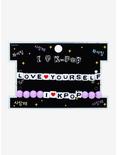 I Love K-Pop Beaded Bracelet Set, , alternate