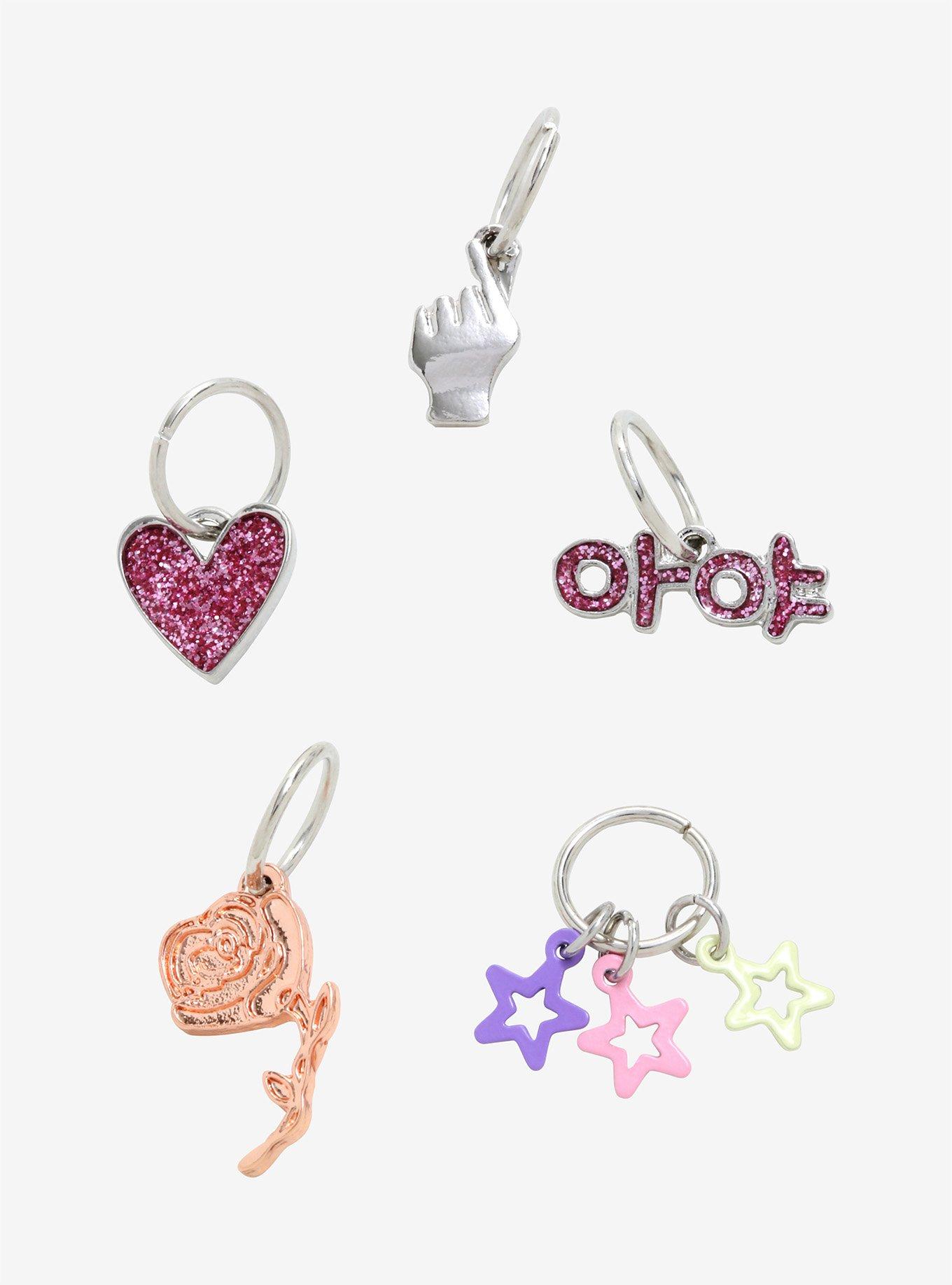 I Love K-Pop Charm Choker Set, , alternate