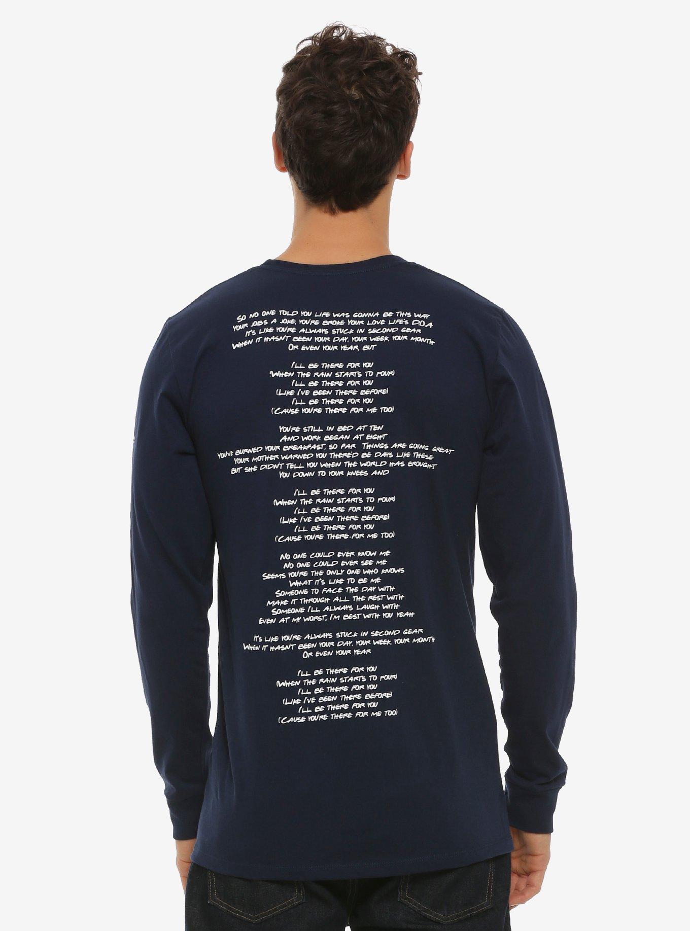 Friends Lyrics Long Sleeve T-Shirt - BoxLunch Exclusive, , alternate