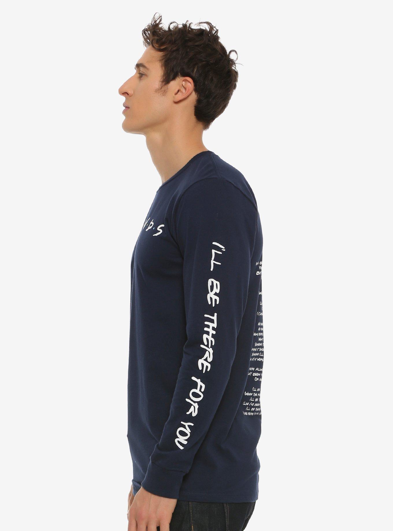 Friends Lyrics Long Sleeve T-Shirt - BoxLunch Exclusive, , alternate