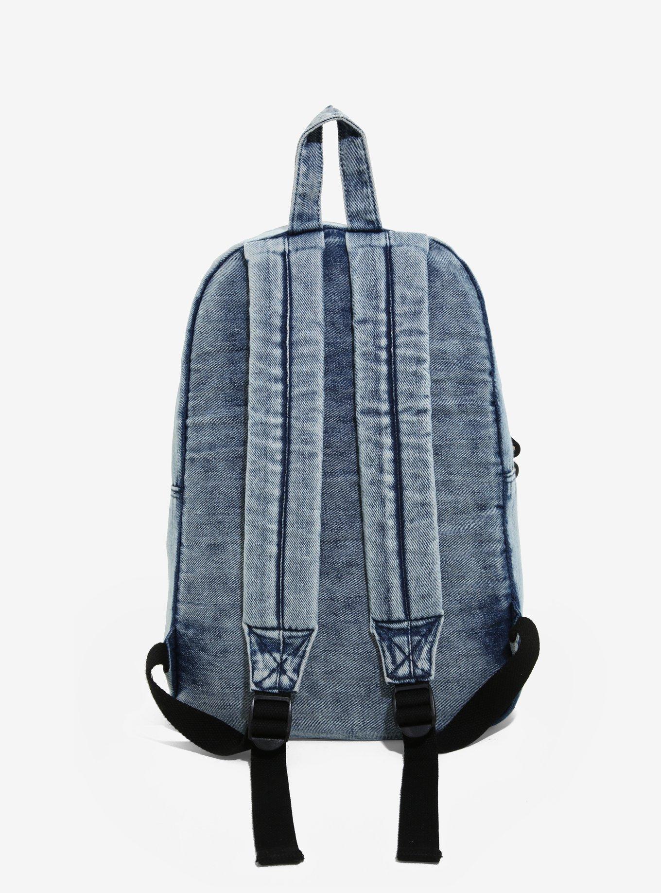 Loungefly Stranger Things Patch Denim Backpack BoxLunch