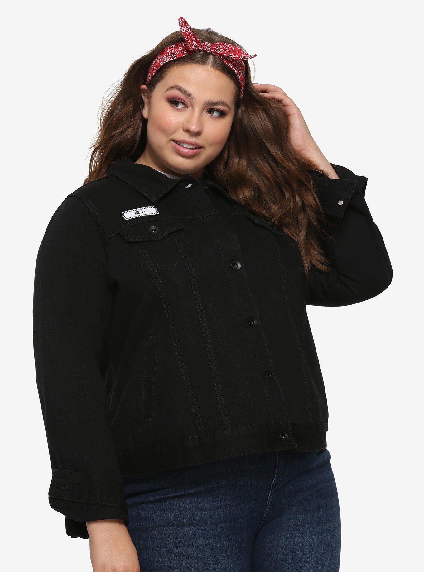Her Universe Studio Ghibli Kiki's Delivery Service Best Witch Black Denim Jacket, , alternate