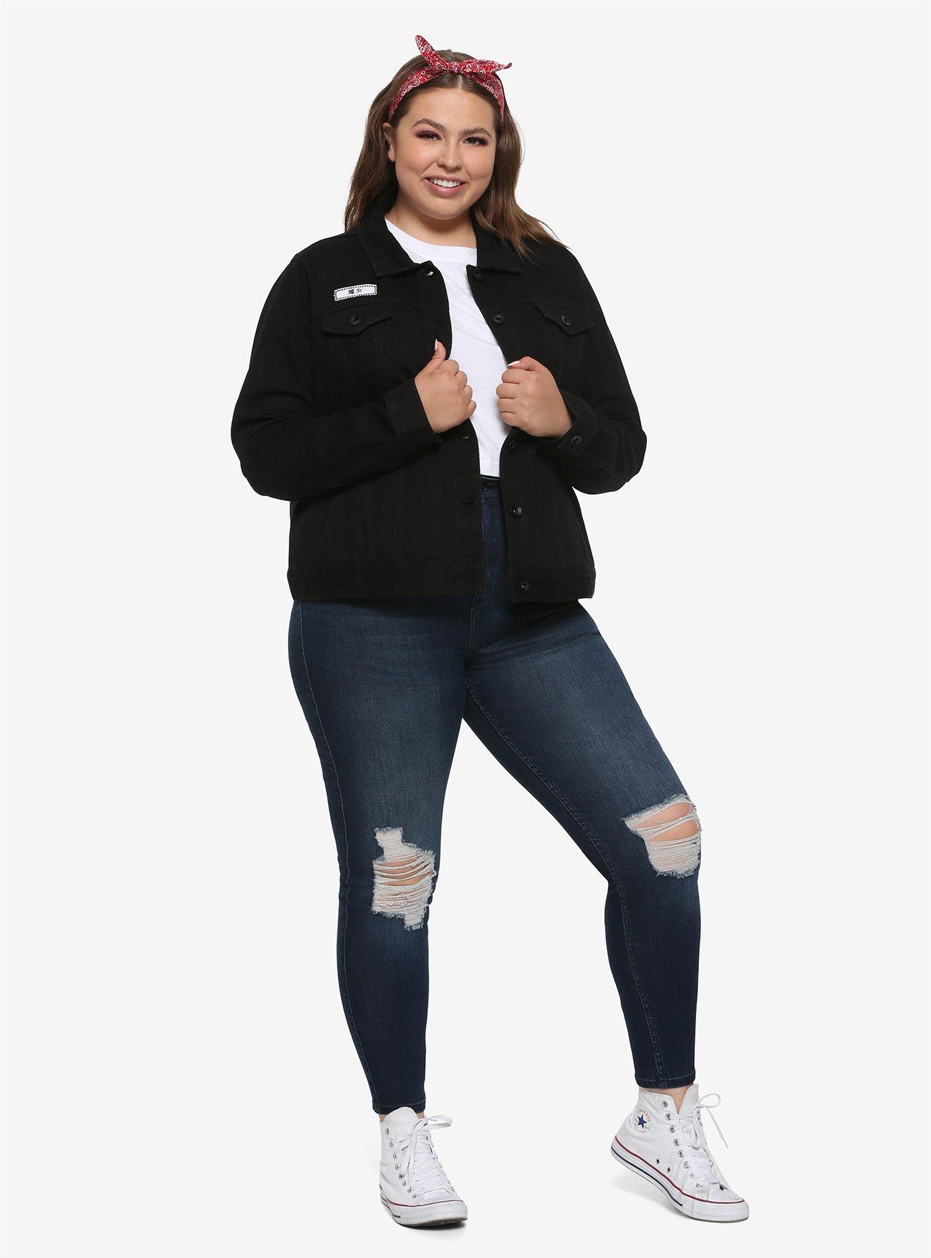 Her Universe Studio Ghibli Kiki's Delivery Service Best Witch Black Denim Jacket, , alternate