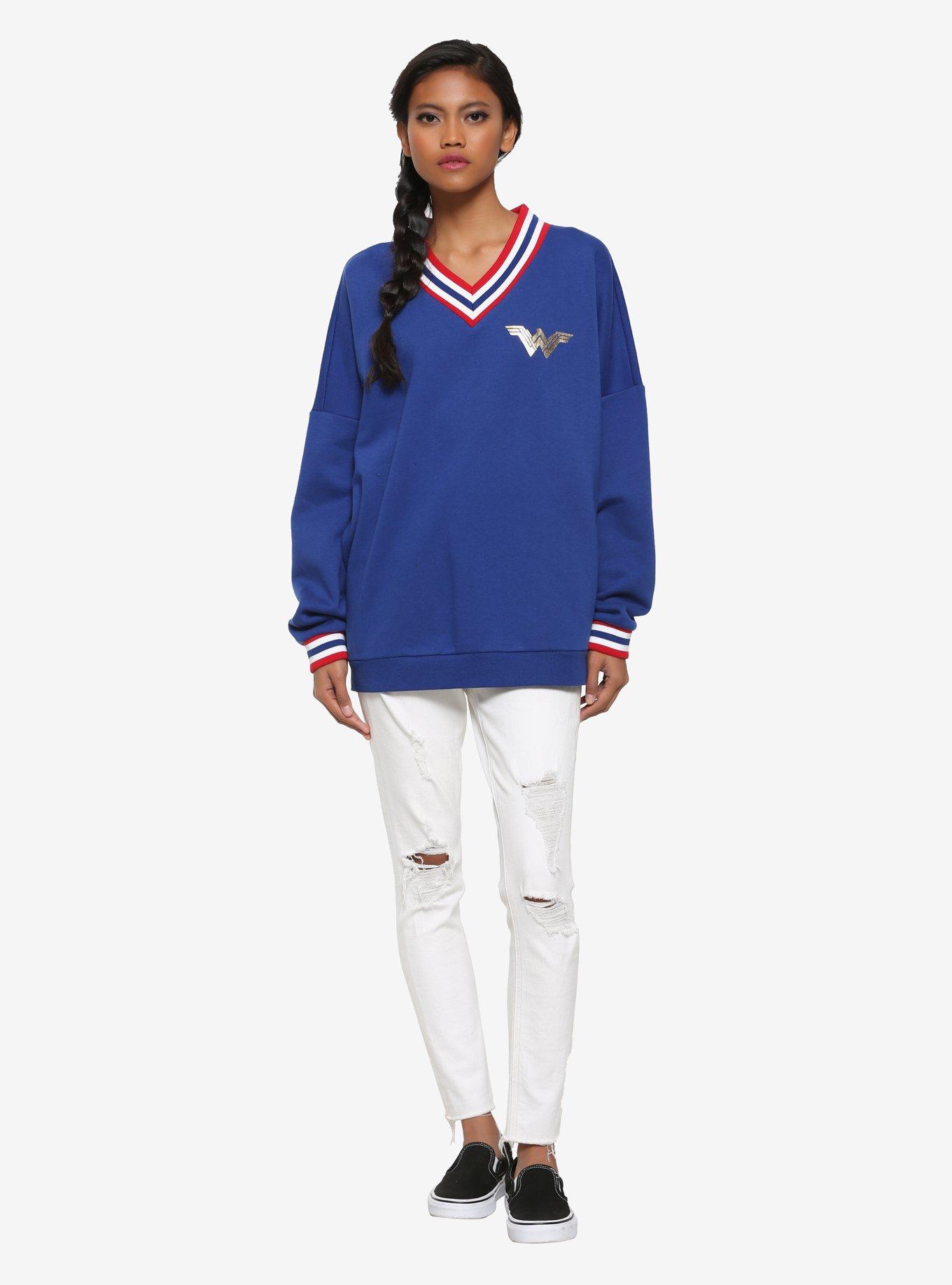 DC Comics Wonder Woman Warrior Women's Sweater - BoxLunch Exclusive, , alternate