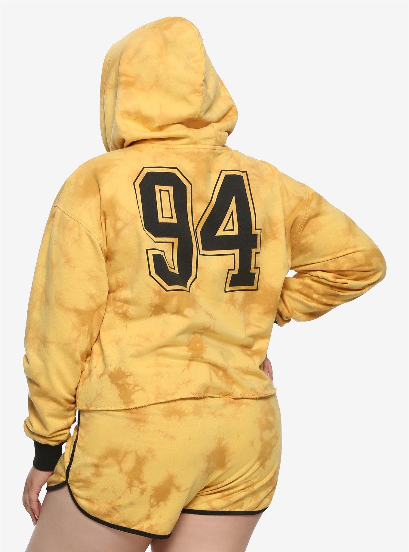 Disney The Lion King Acid Wash Girls Crop Hoodie Plus Size, TIE DYE, alternate