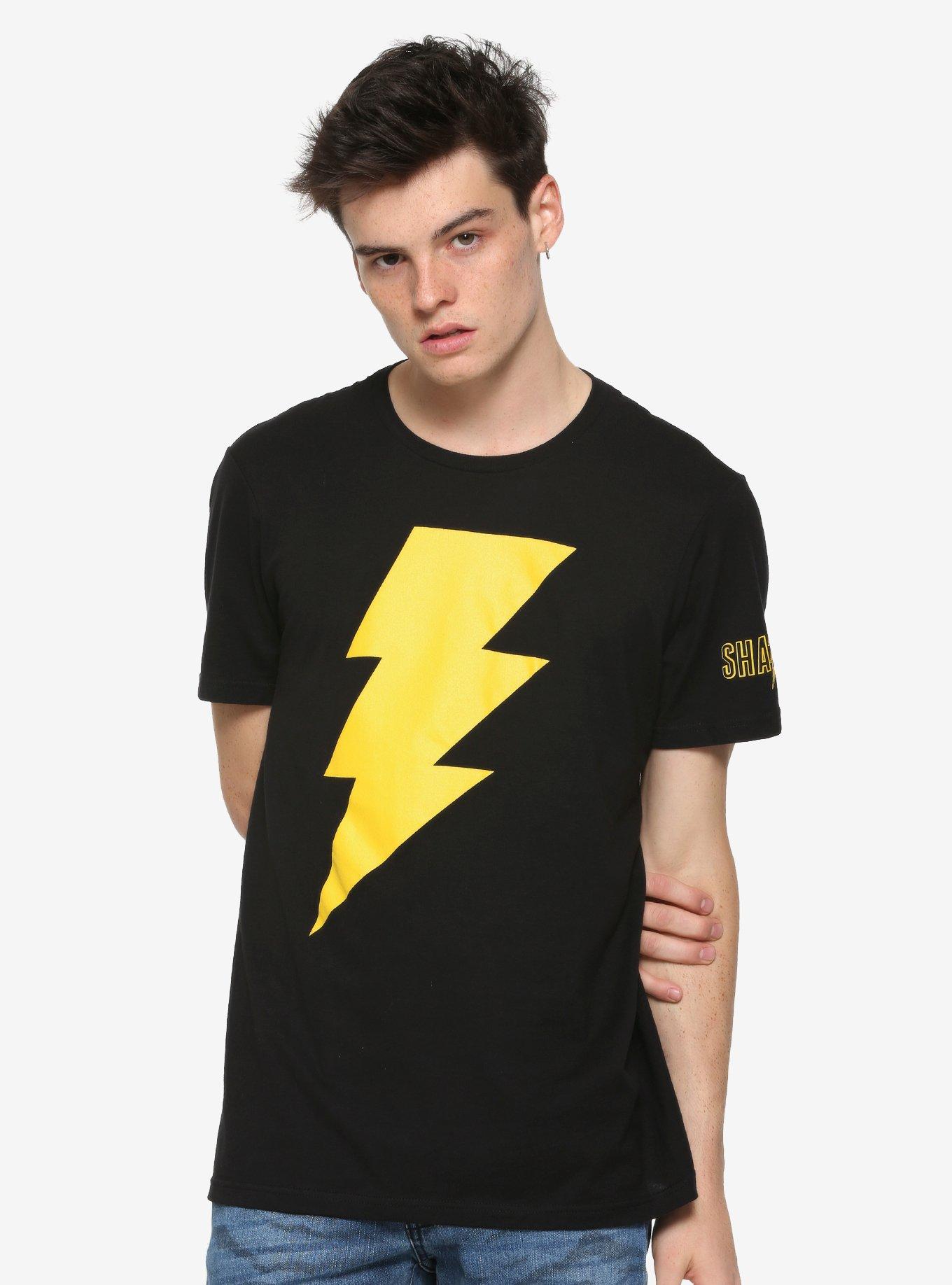 DC Comics Shazam! Logo T-Shirt, GOLD, alternate