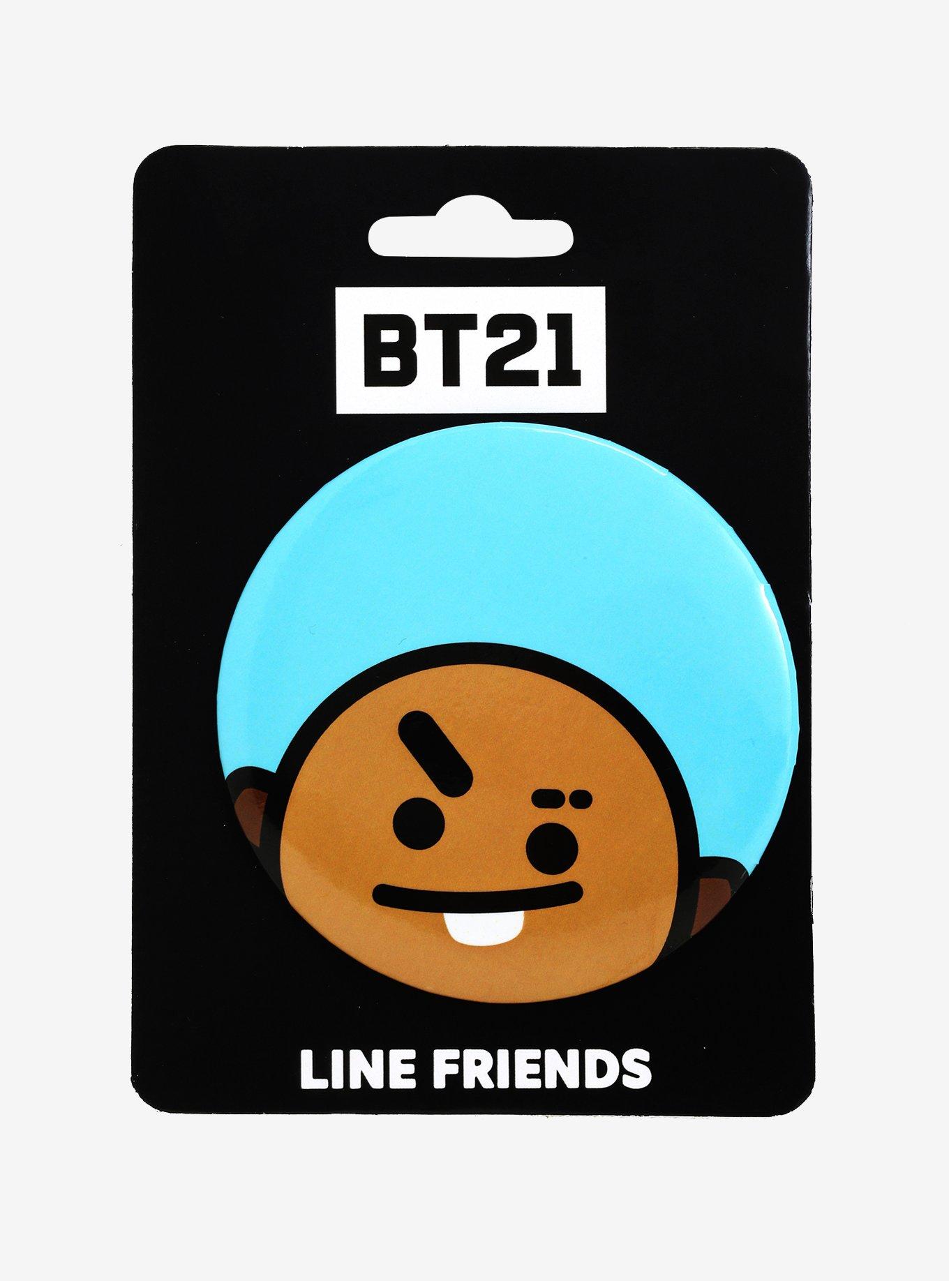 BT21 Shooky Character Button, , alternate