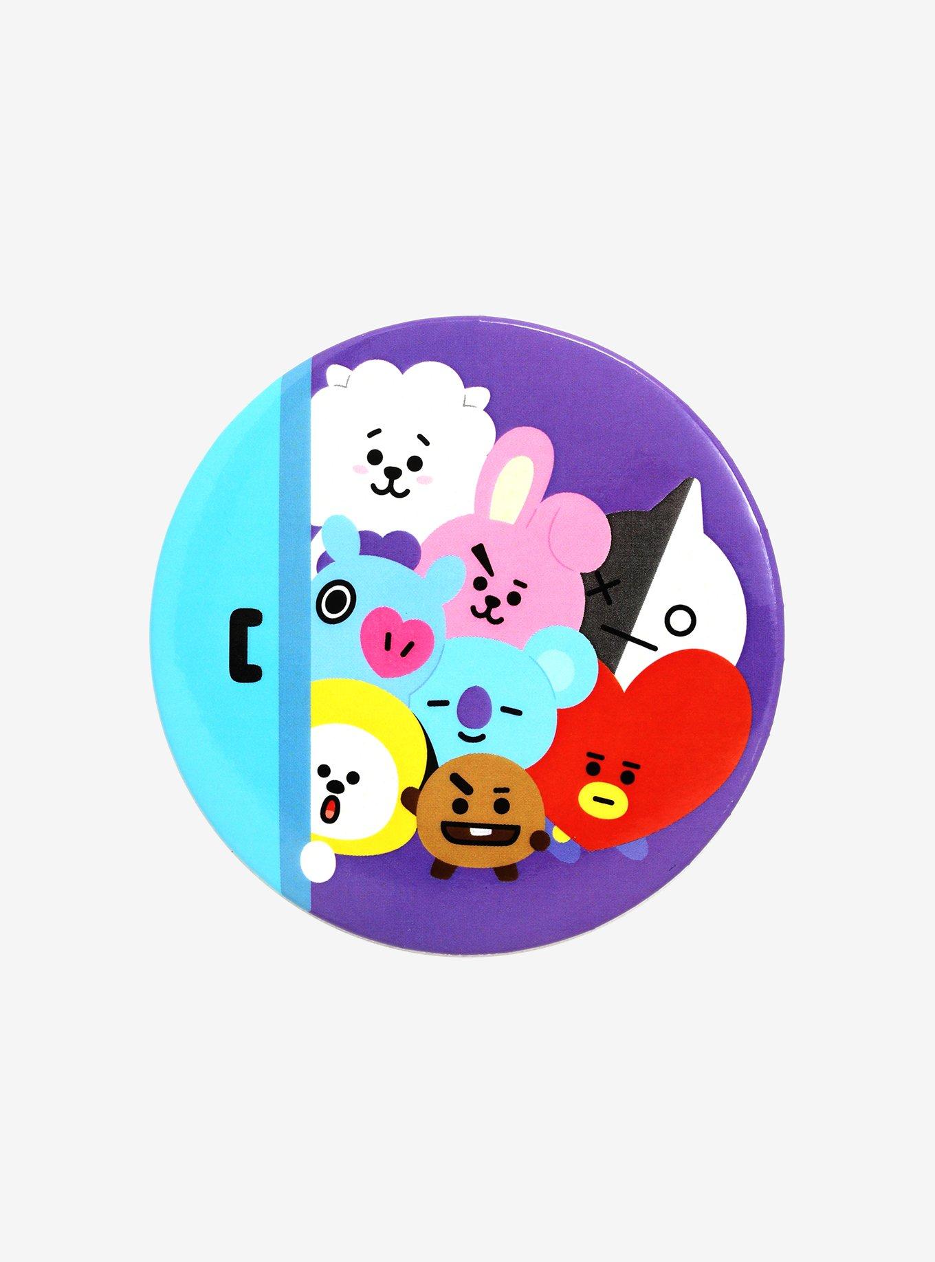 BT21 Peeking Group Button, , alternate