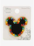 Loungefly Disney Mickey Mouse Rainbow Heads Enamel Pin - BoxLunch Exclusive, , alternate