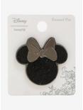 Loungefly Disney Minnie Mouse Black Bow Enamel Pin - BoxLunch Exclusive, , alternate