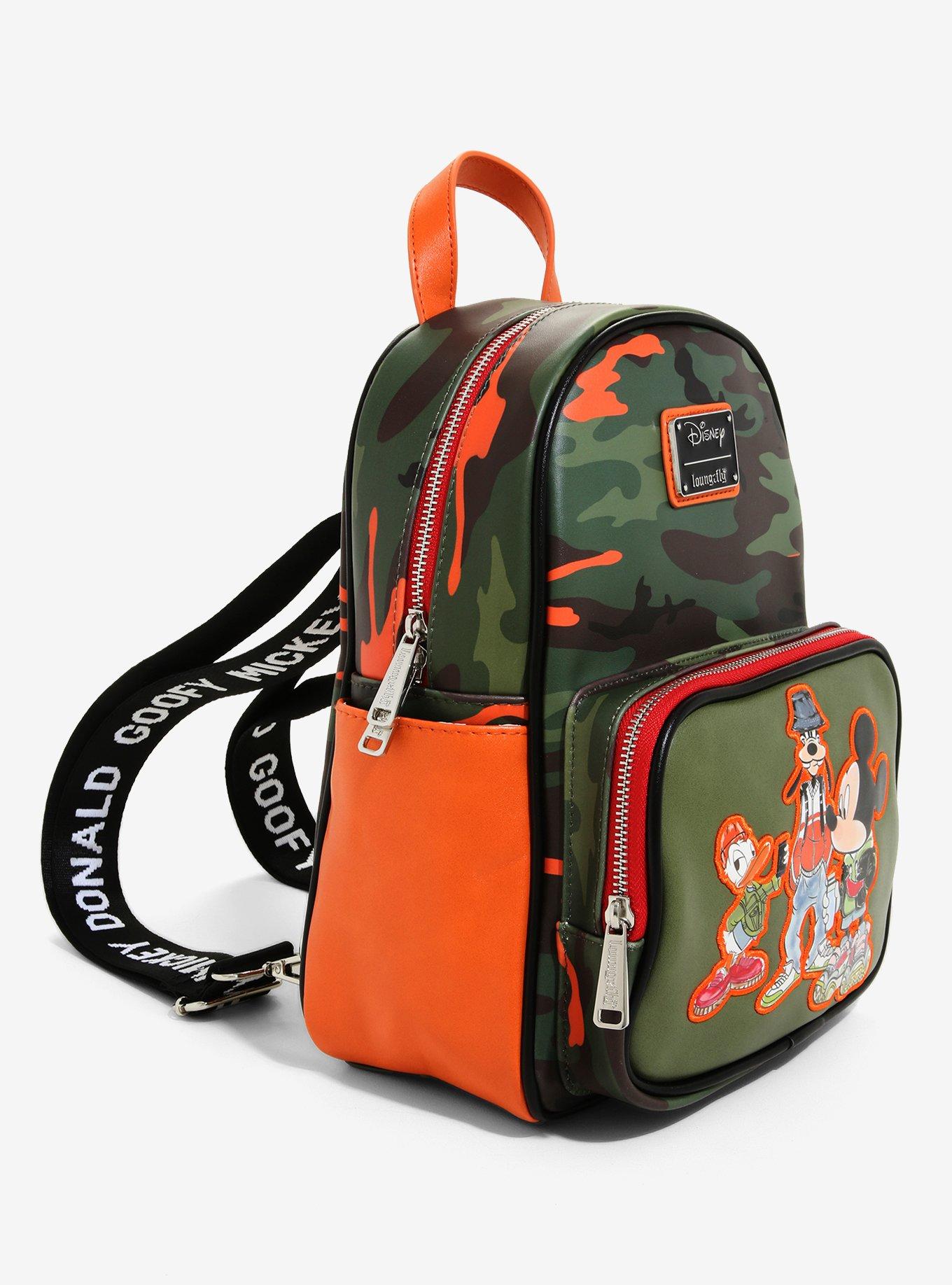 Loungefly Disney Mickey Donald Goofy Camo Street Mini Backpack - BoxLunch Exclusive, , alternate