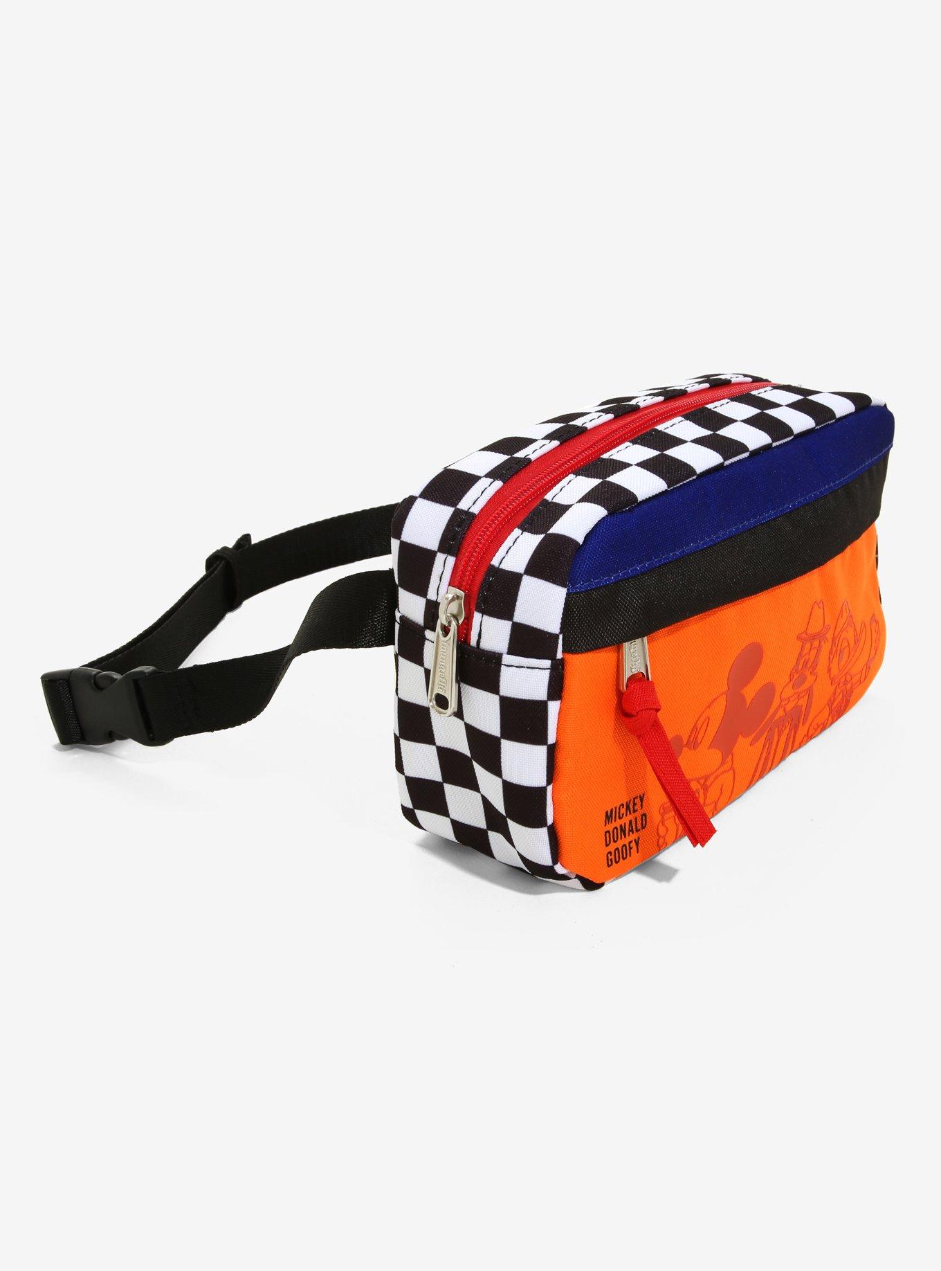Loungefly Disney Mickey Donald Goofy Checkered Fanny Pack - BoxLunch Exclusive, , alternate