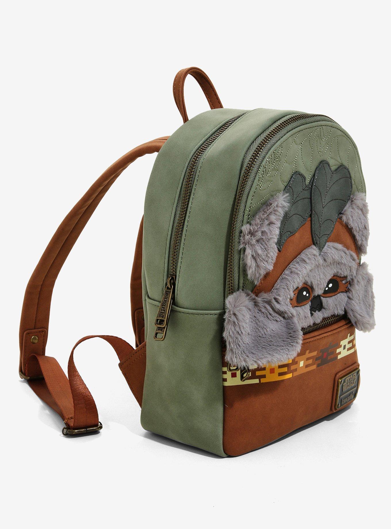 Loungefly Star Wars Ewok Suede Mini Backpack - BoxLunch Exclusive, , alternate