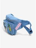 Loungefly Disney Lilo & Stitch Patches Denim Fanny Pack - BoxLunch Exclusive, , alternate