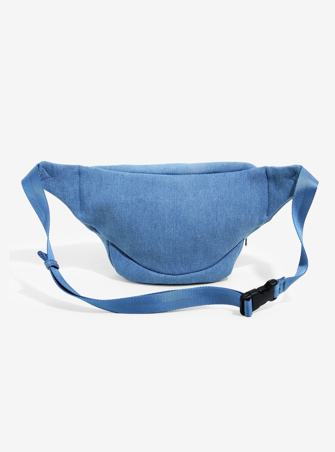 Loungefly Disney Lilo & Stitch Patches Denim Fanny Pack - BoxLunch Exclusive, , alternate