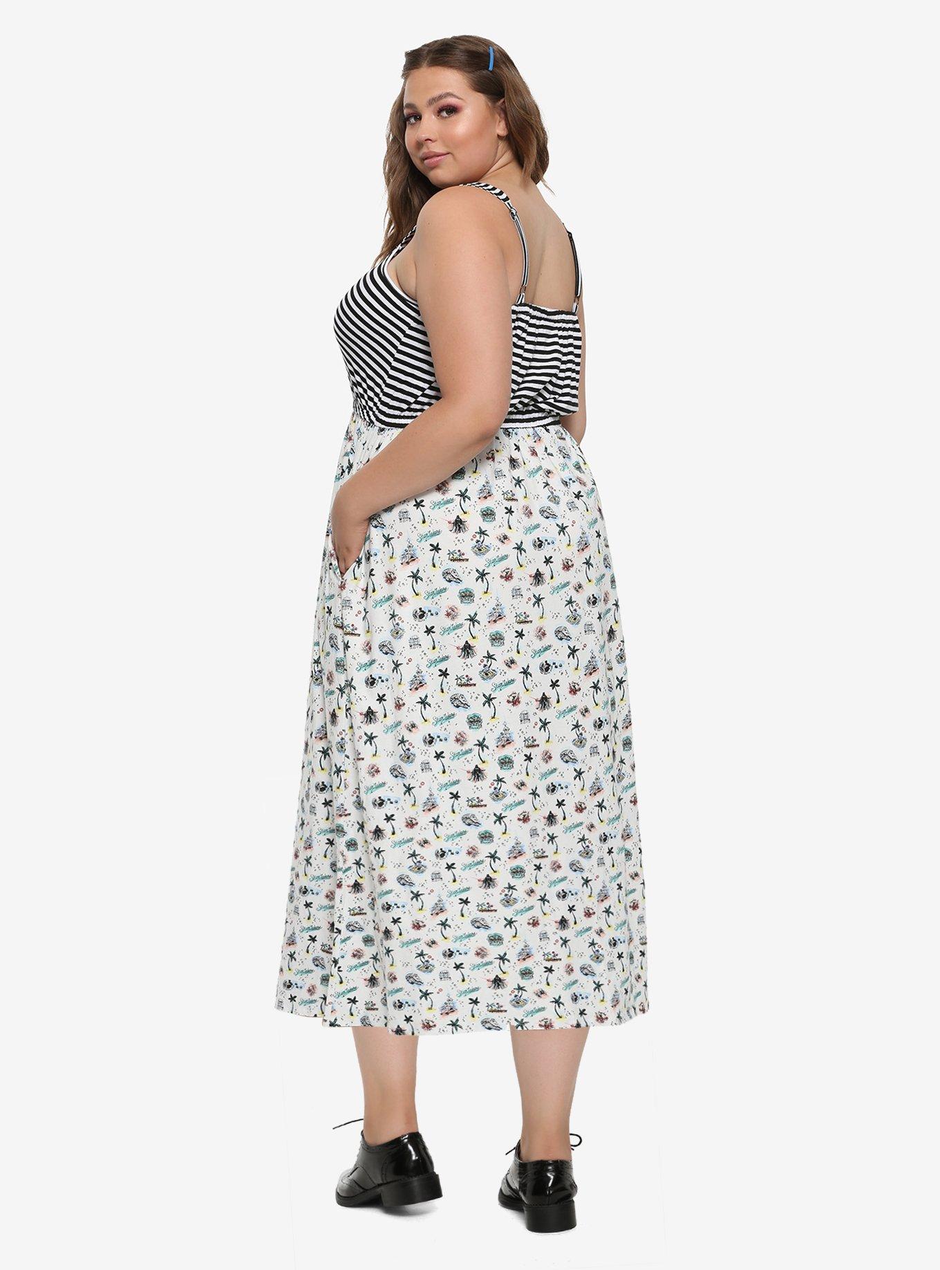 Her Universe Star Wars Vacation Striped Maxi Dress Plus Size, , alternate